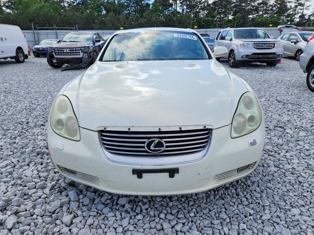 2005 Lexus Sc 430 White vin: JTHFN48Y450064397