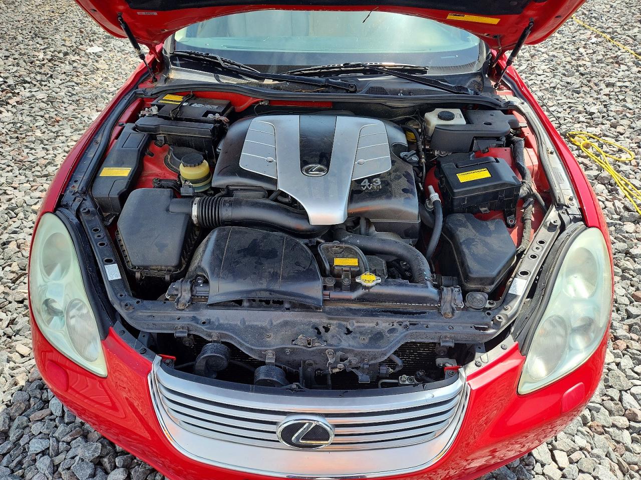 2005 Lexus Sc 430 Red vin: JTHFN48Y450069440