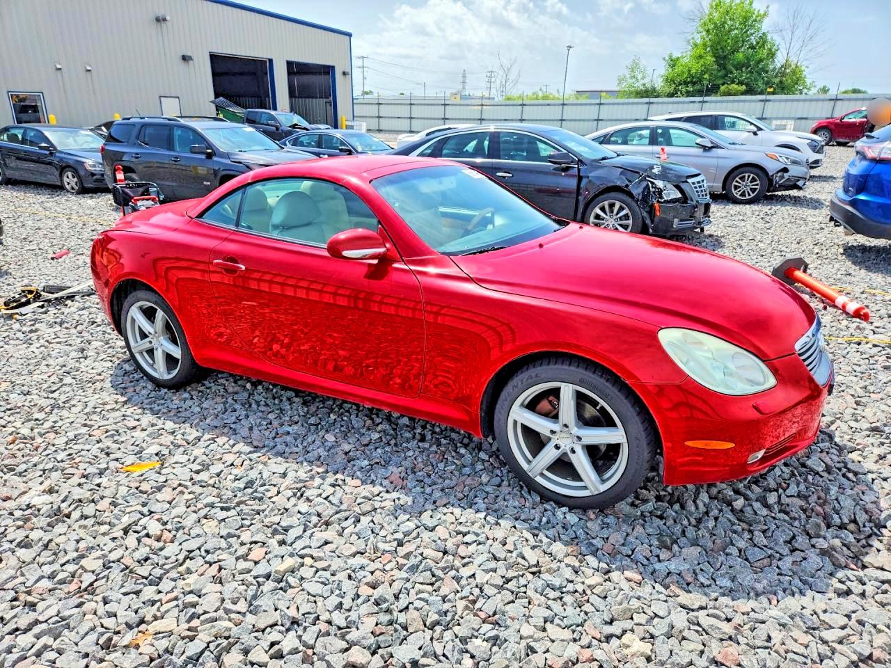 2005 Lexus Sc 430 Red vin: JTHFN48Y450069440