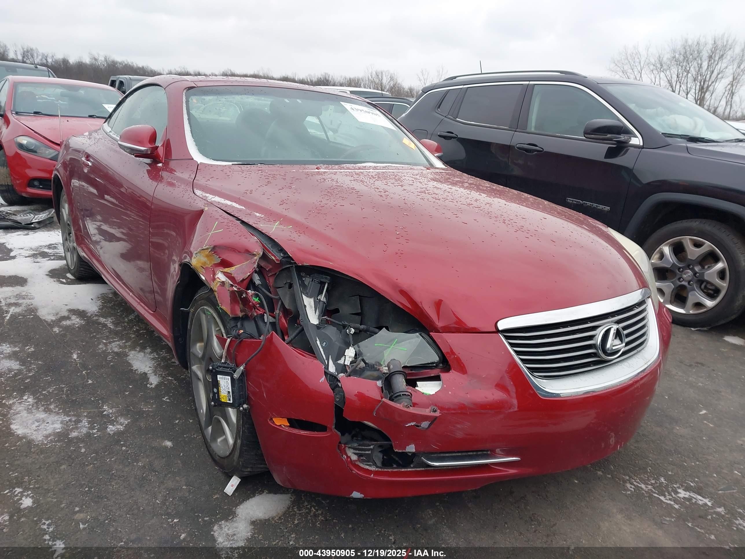 2006 Lexus Sc 430   Red vin: JTHFN48Y469003175