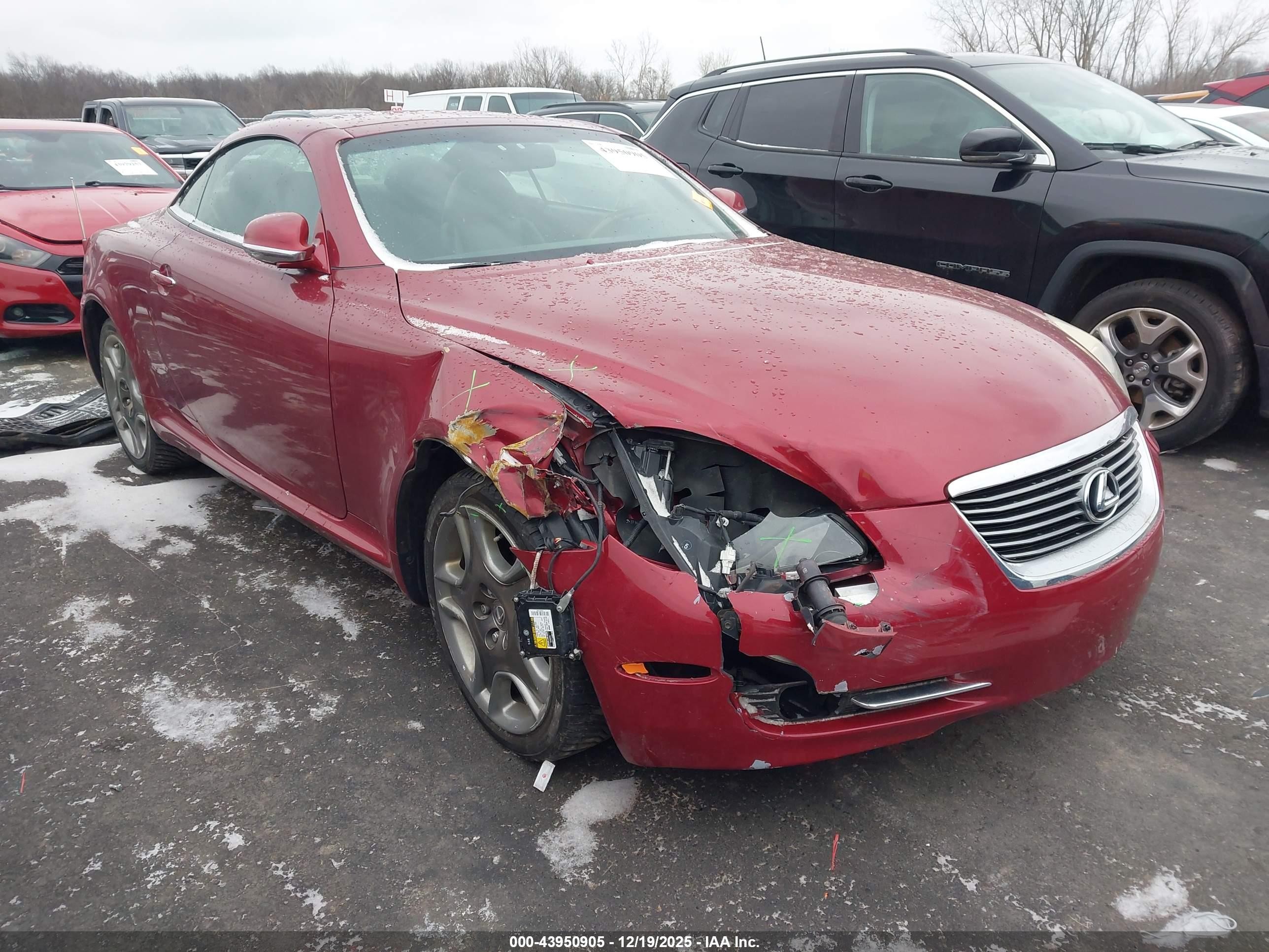 2006 Lexus Sc 430   Red vin: JTHFN48Y469003175