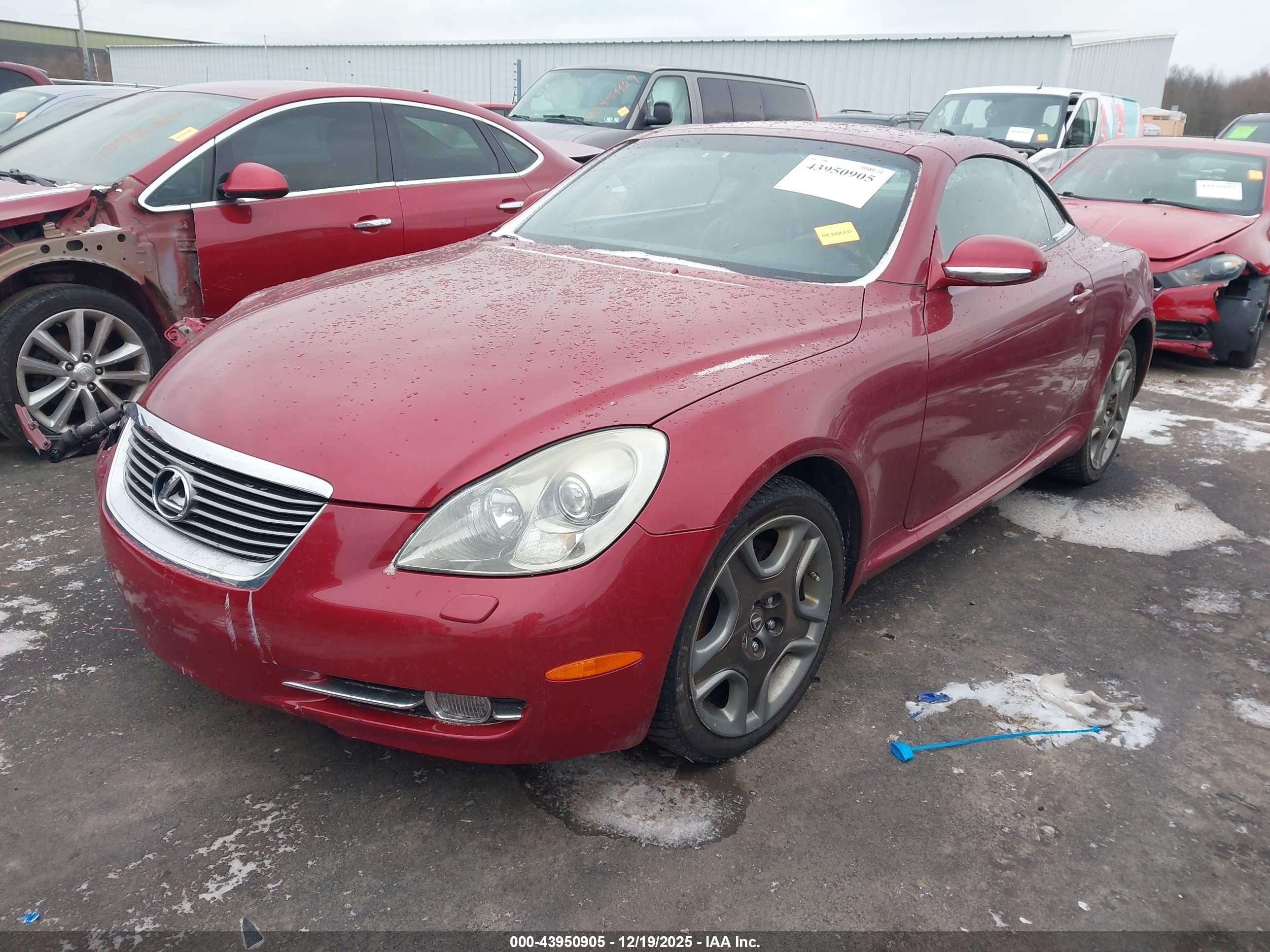 2006 Lexus Sc 430   Red vin: JTHFN48Y469003175