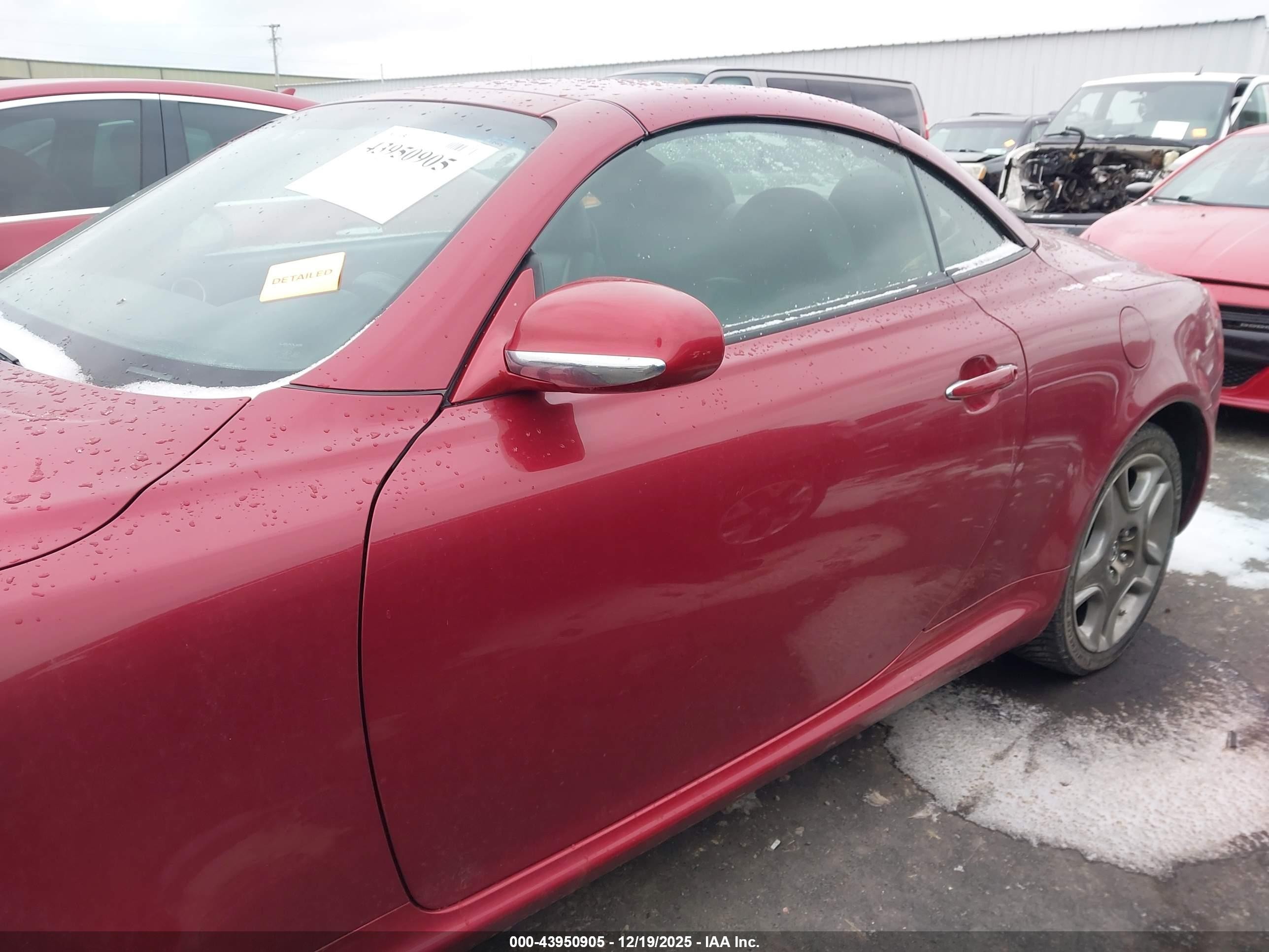 2006 Lexus Sc 430   Red vin: JTHFN48Y469003175