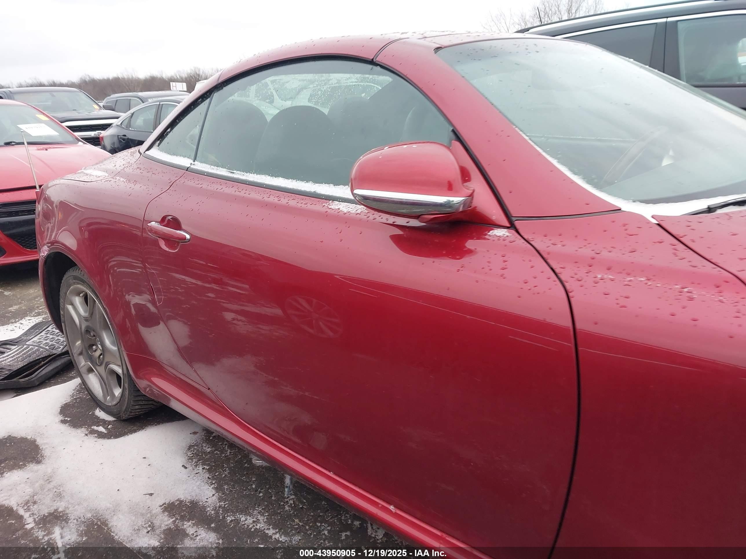 2006 Lexus Sc 430   Red vin: JTHFN48Y469003175