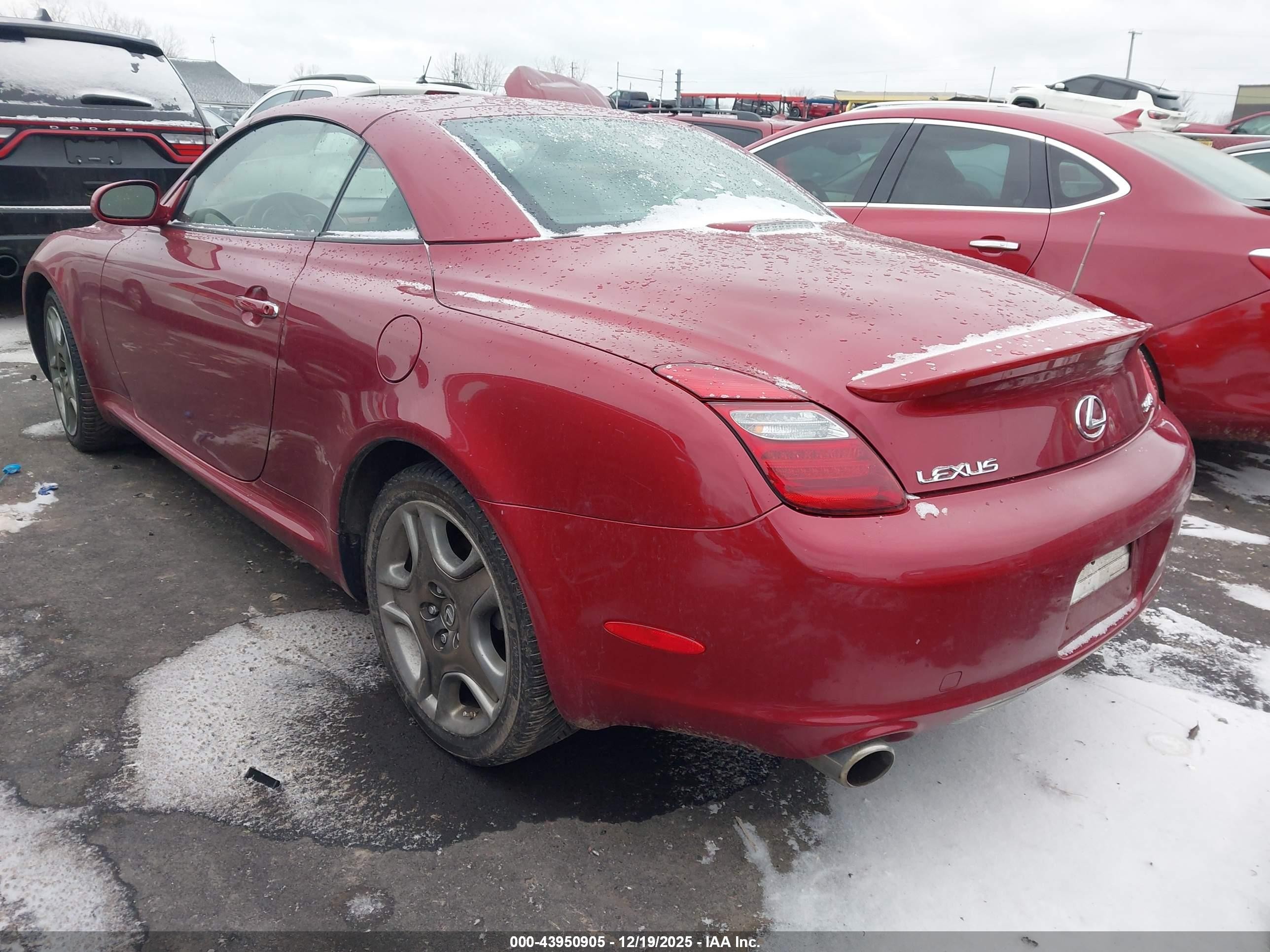 2006 Lexus Sc 430   Red vin: JTHFN48Y469003175