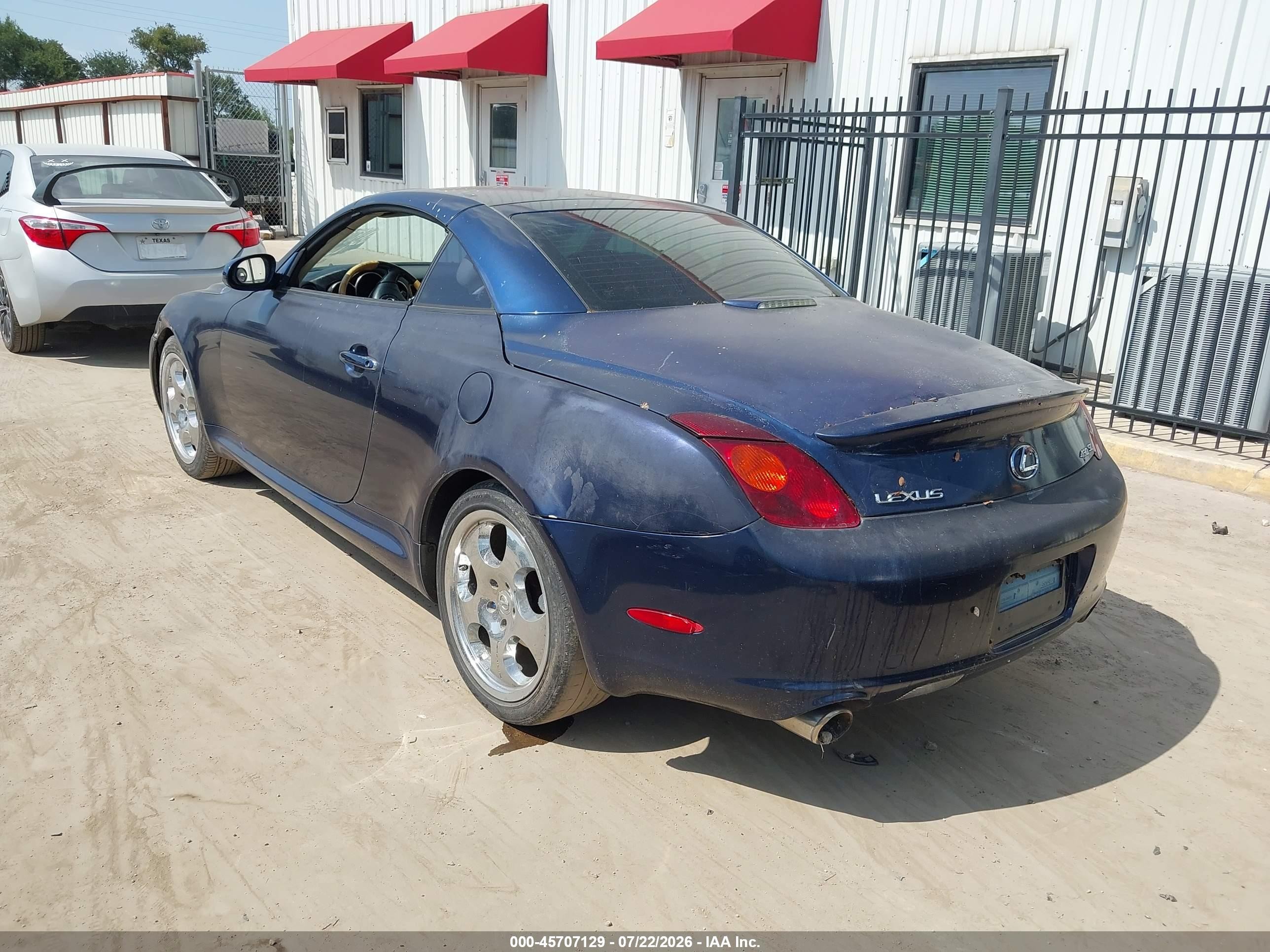 2002 Lexus Sc 430   Blue vin: JTHFN48Y520012966