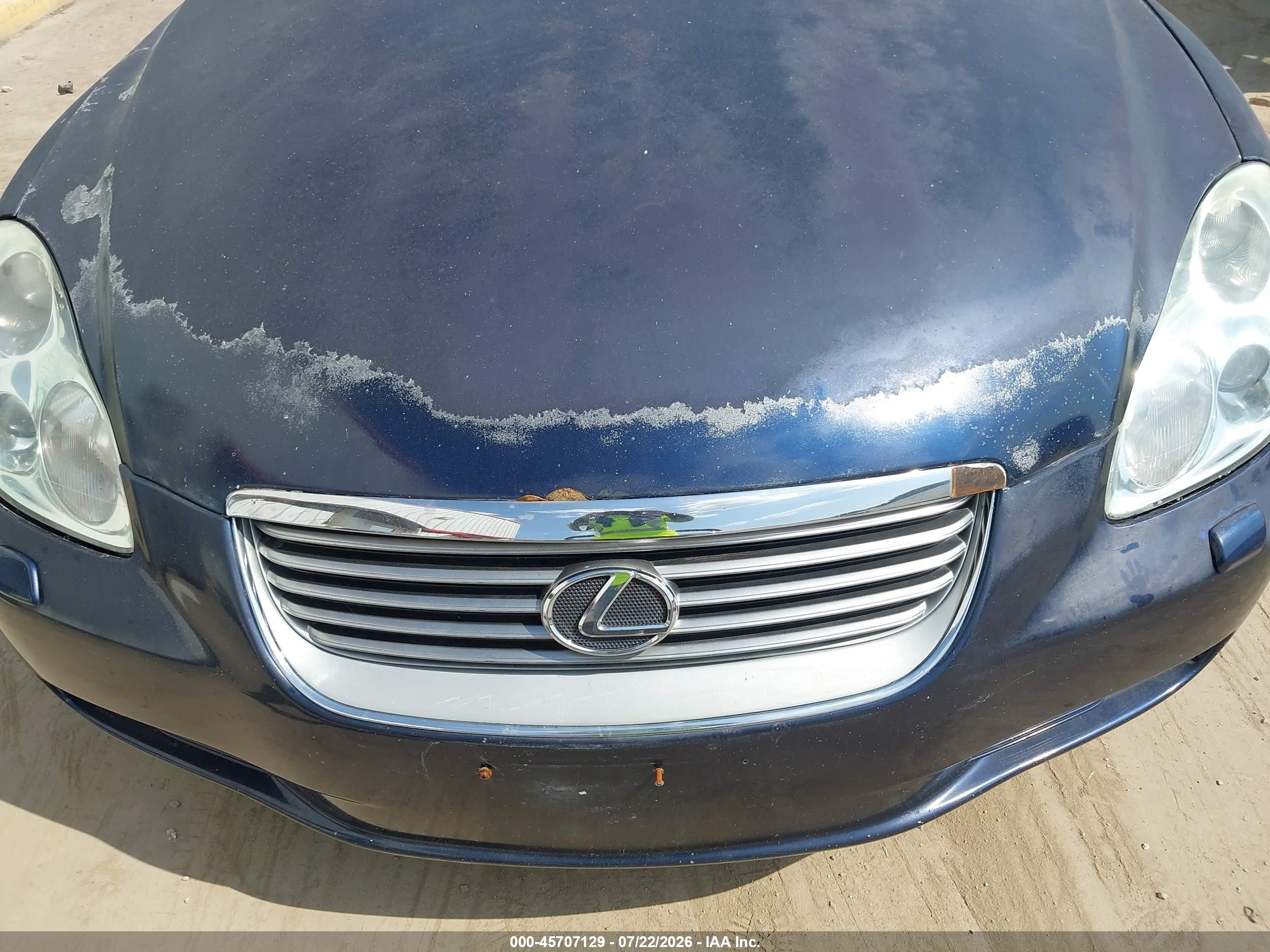 2002 Lexus Sc 430   Blue vin: JTHFN48Y520012966