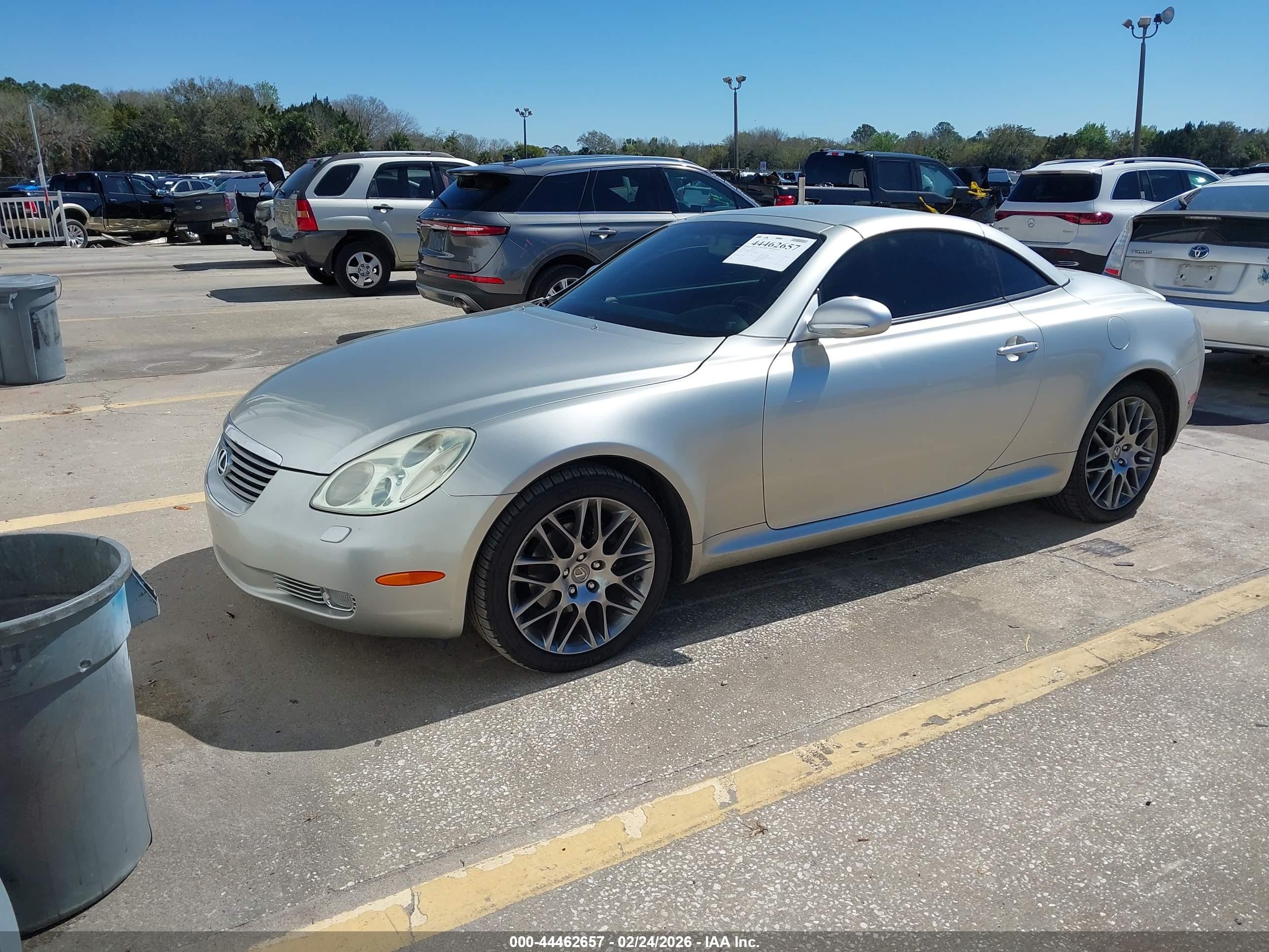 2002 Lexus Sc 430   Silver vin: JTHFN48Y520017035