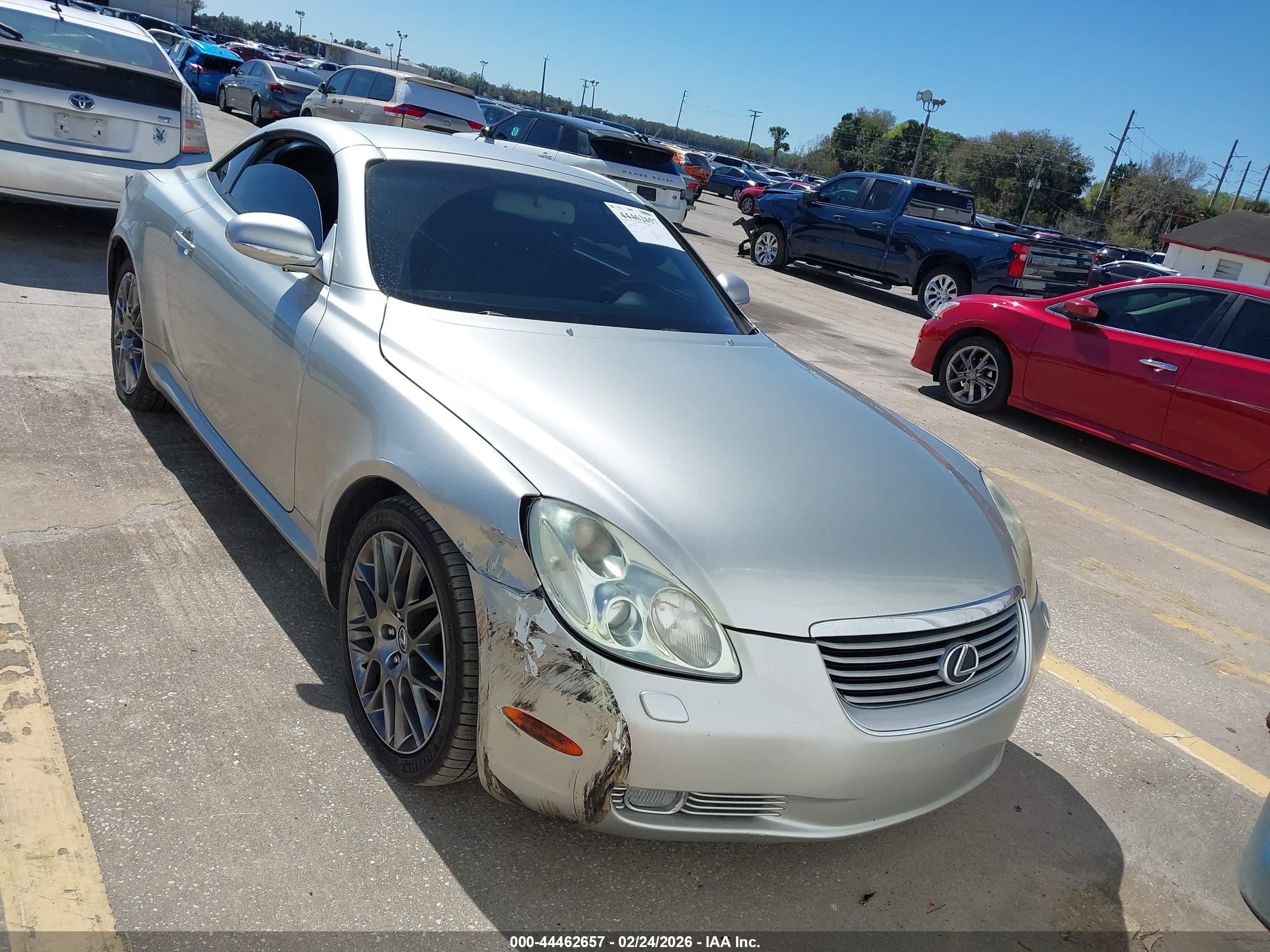 2002 Lexus Sc 430   Silver vin: JTHFN48Y520017035