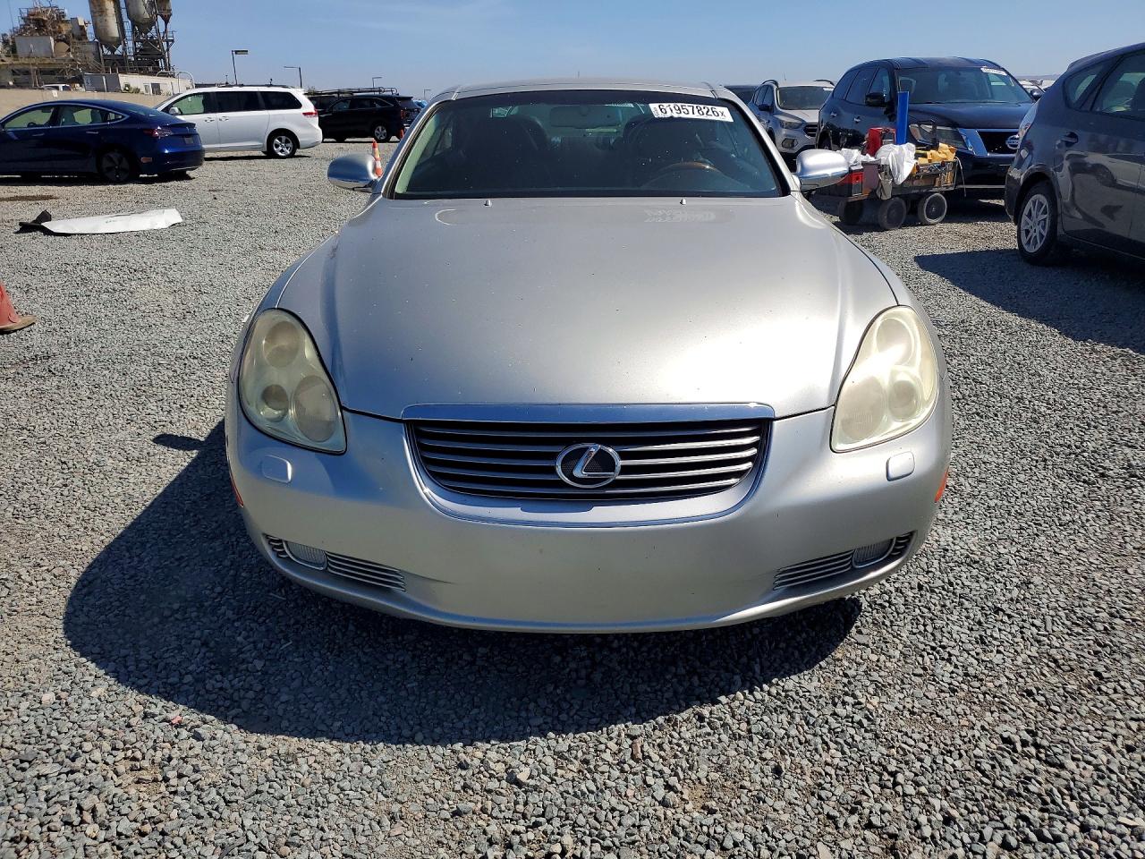 2002 Lexus Sc 430 Silver vin: JTHFN48Y520028763
