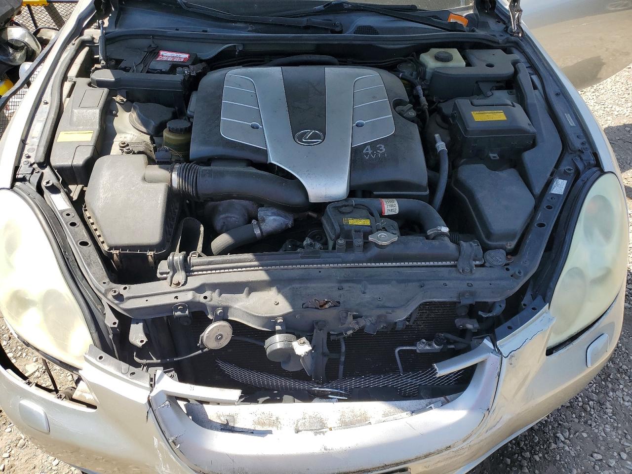 2002 Lexus Sc 430 Silver vin: JTHFN48Y520030206