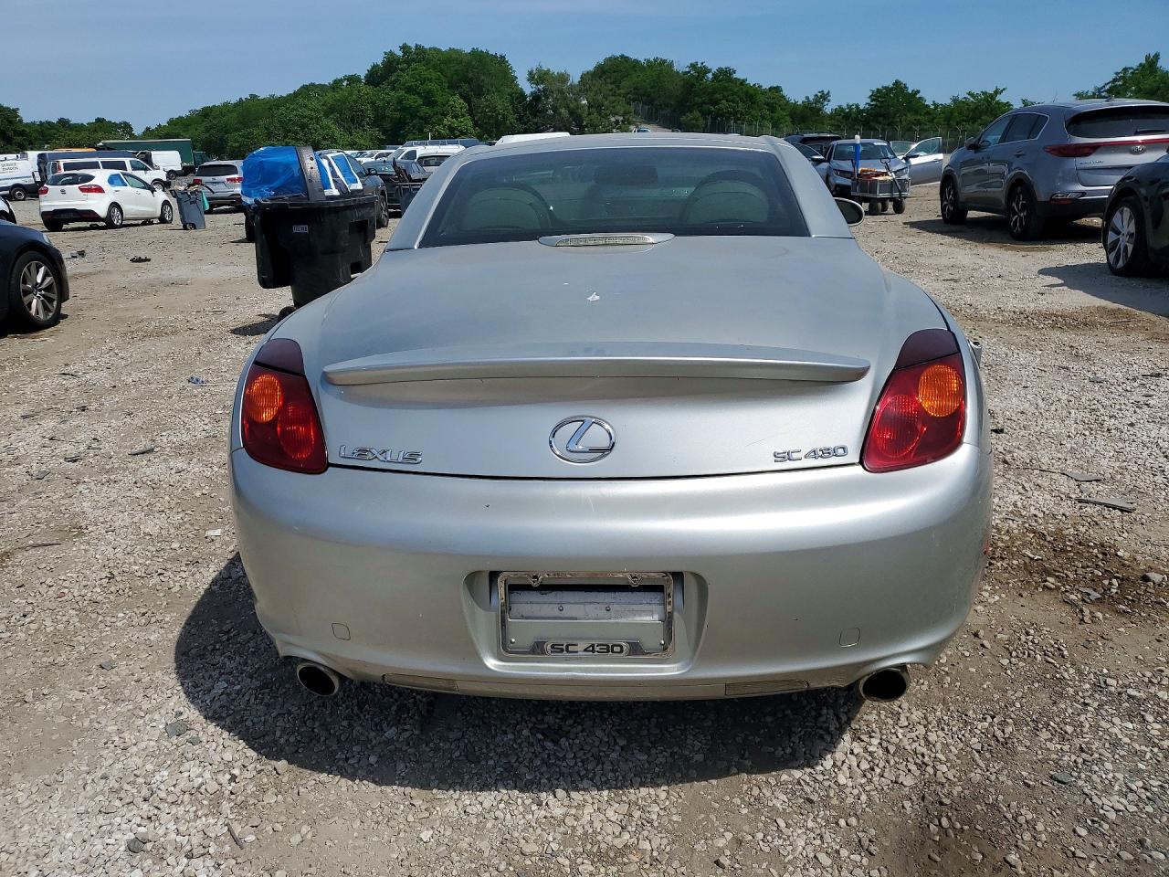 2002 Lexus Sc 430 Silver vin: JTHFN48Y520030206