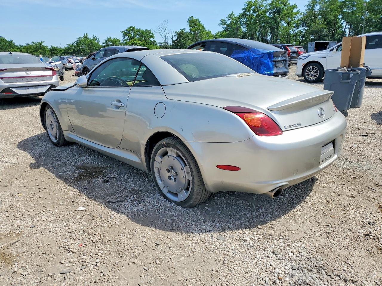2002 Lexus Sc 430 Silver vin: JTHFN48Y520030206