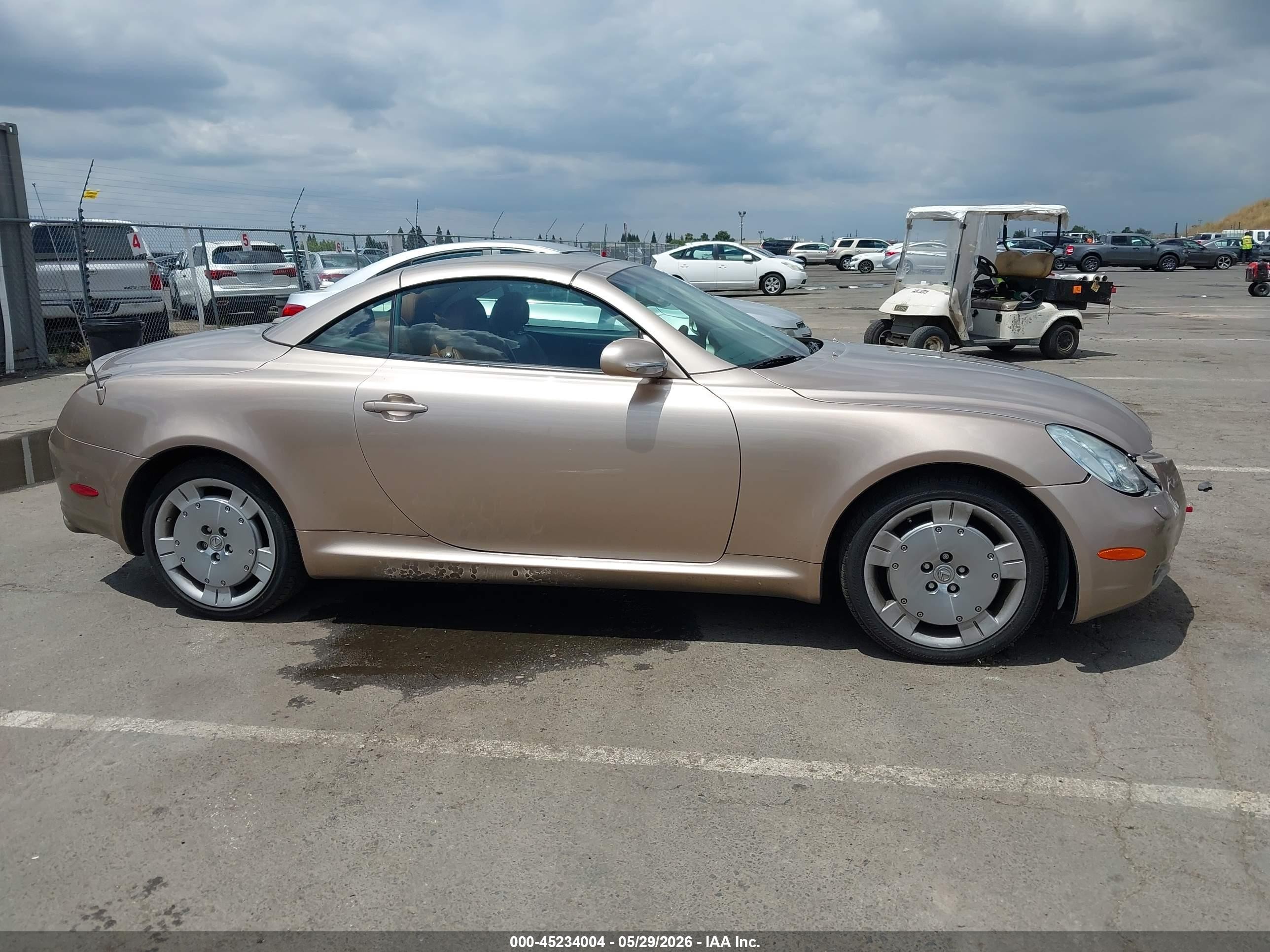2002 Lexus Sc 430   Gold vin: JTHFN48Y520031565