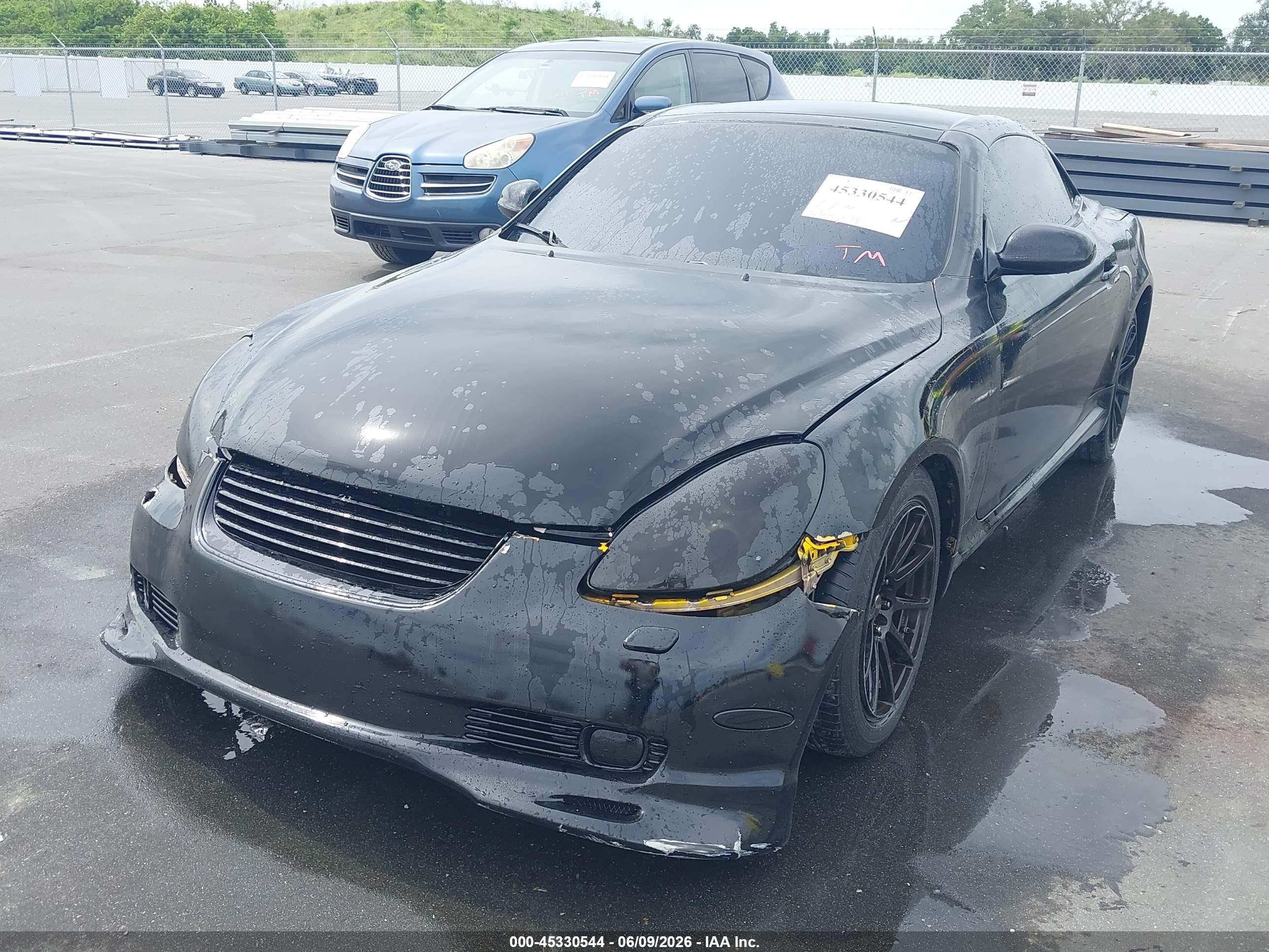 2002 Lexus Sc 430   Black vin: JTHFN48Y520034949