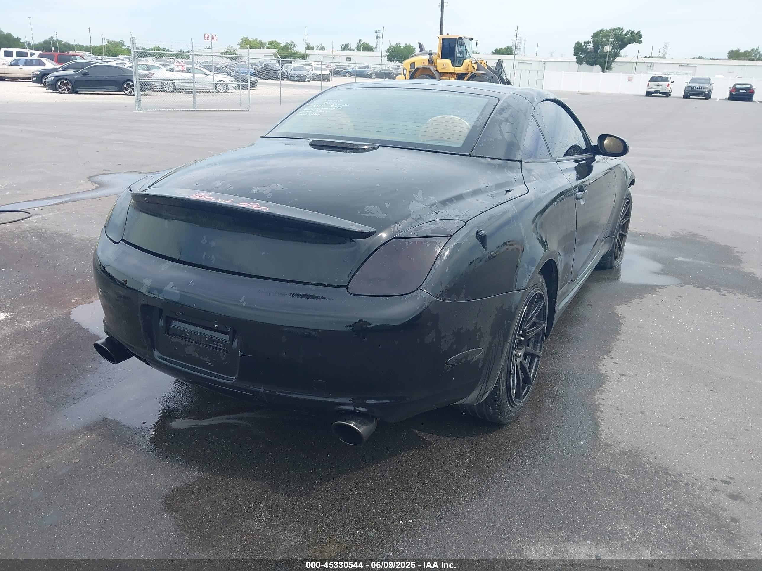 2002 Lexus Sc 430   Black vin: JTHFN48Y520034949