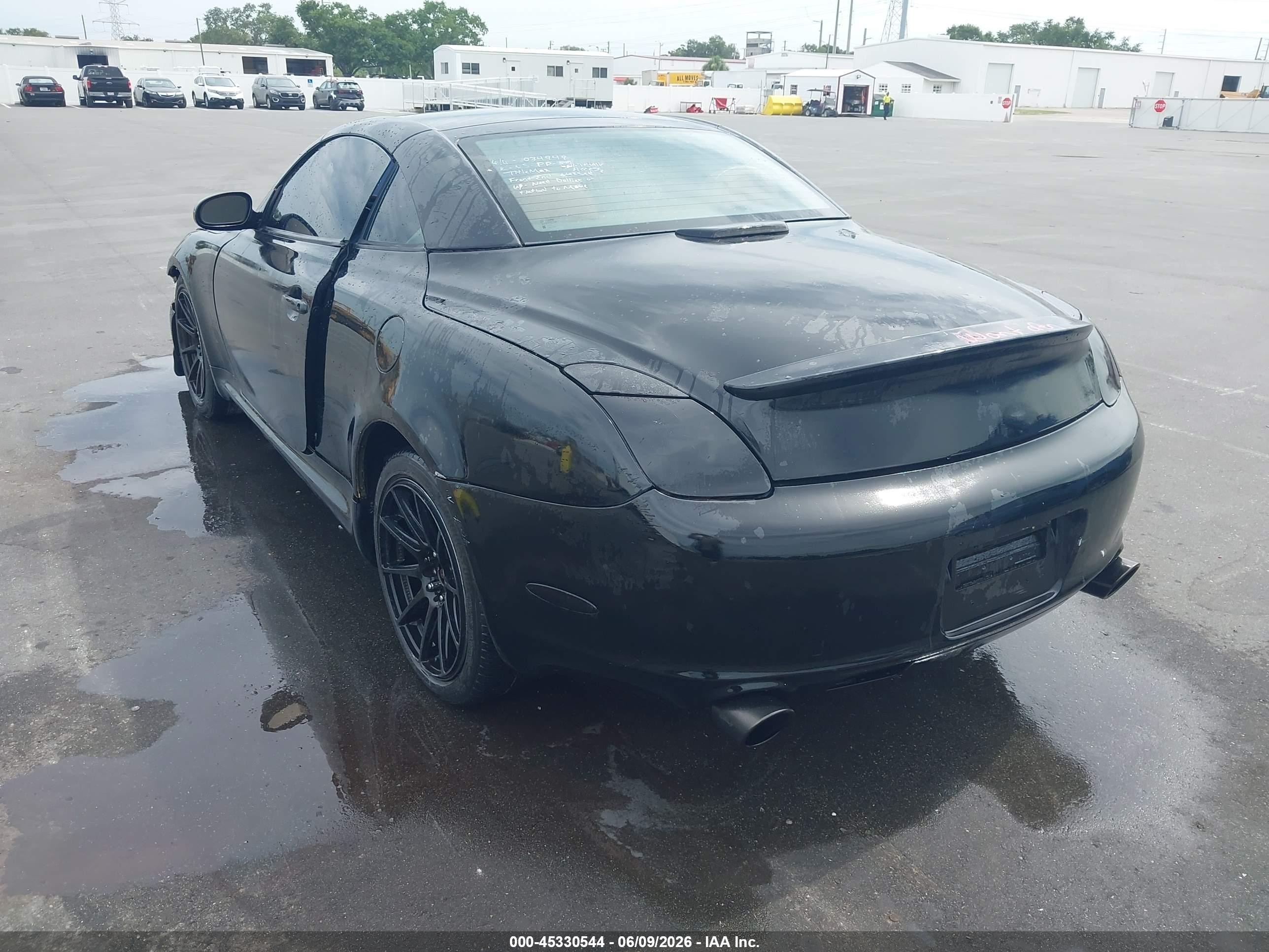 2002 Lexus Sc 430   Black vin: JTHFN48Y520034949
