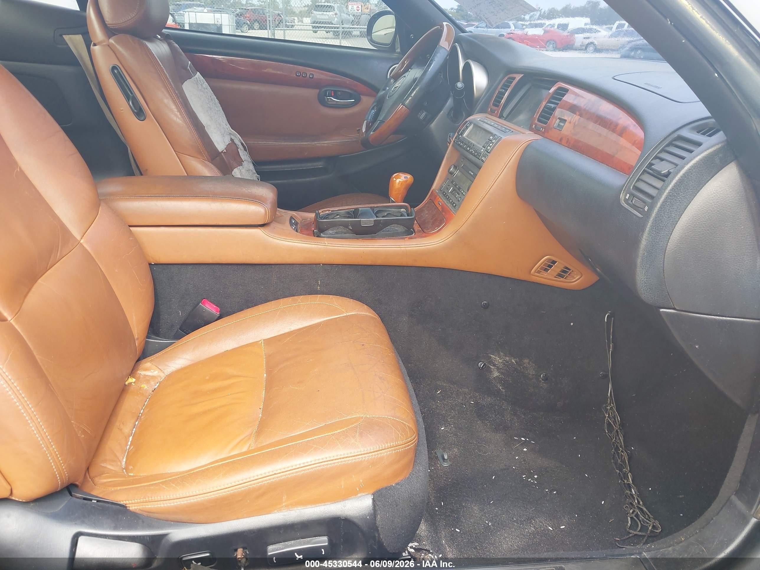 2002 Lexus Sc 430   Black vin: JTHFN48Y520034949