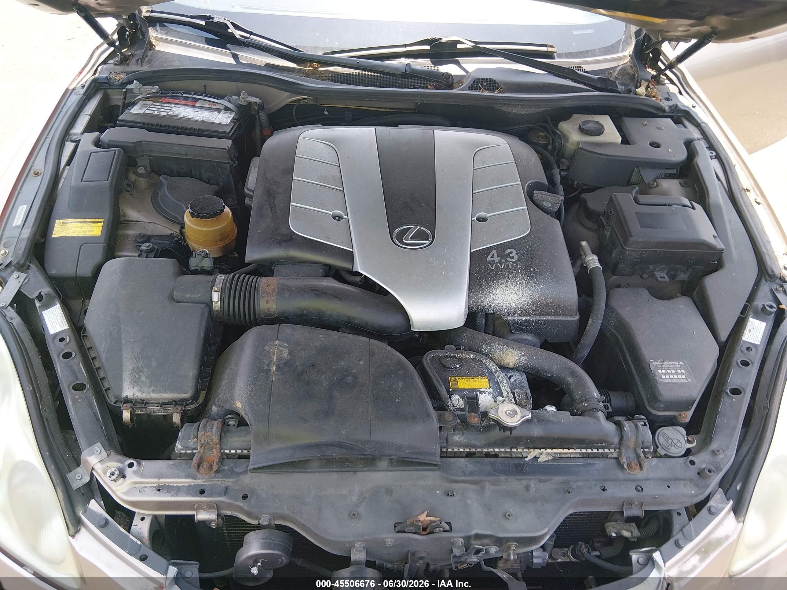 2004 Lexus Sc 430   Gold vin: JTHFN48Y540058526