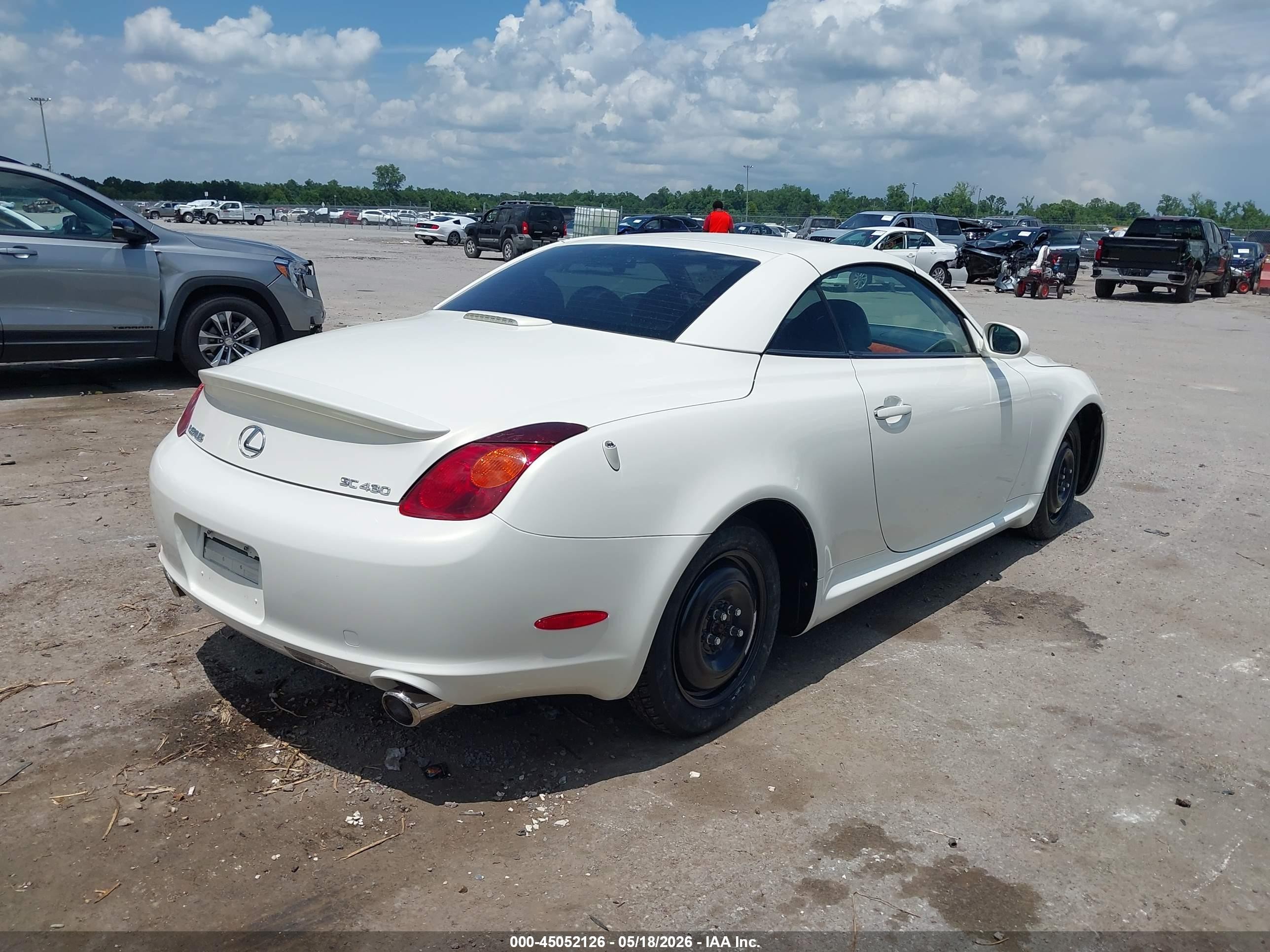 2005 Lexus Sc 430 White vin: JTHFN48Y550063128