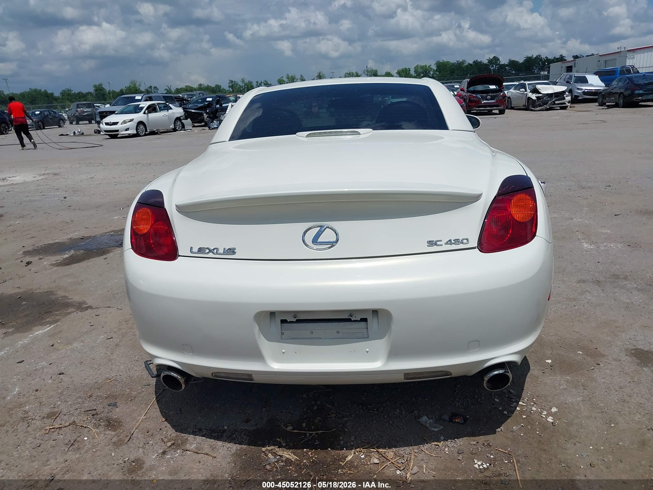 2005 Lexus Sc 430 White vin: JTHFN48Y550063128