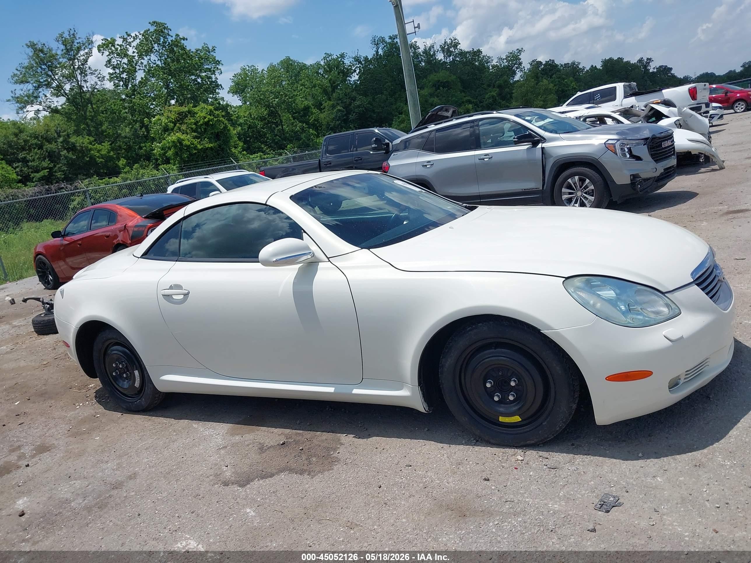 2005 Lexus Sc 430 White vin: JTHFN48Y550063128