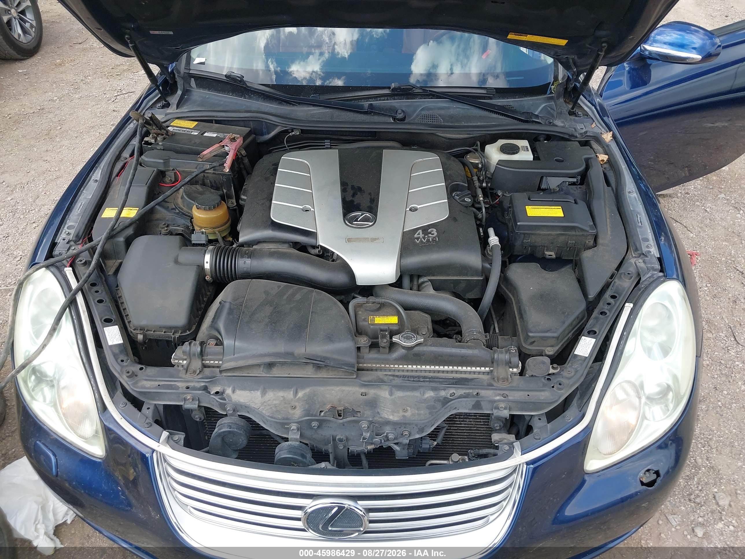 2005 Lexus Sc 430   Blue vin: JTHFN48Y550068863