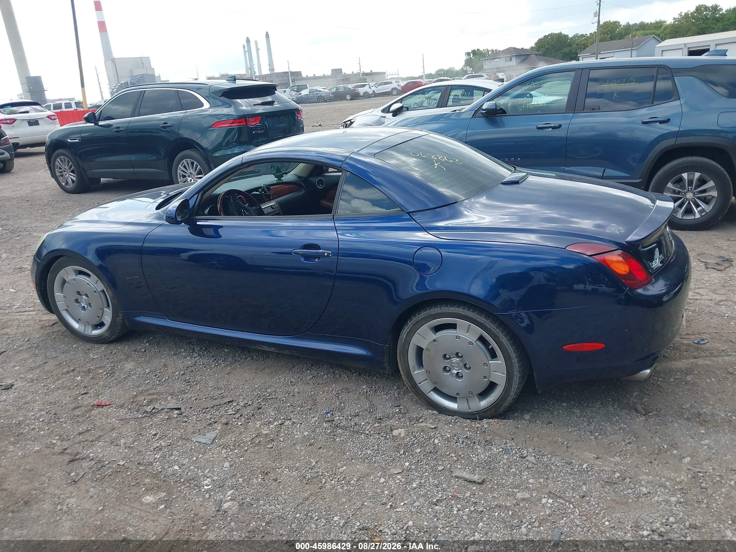 2005 Lexus Sc 430   Blue vin: JTHFN48Y550068863