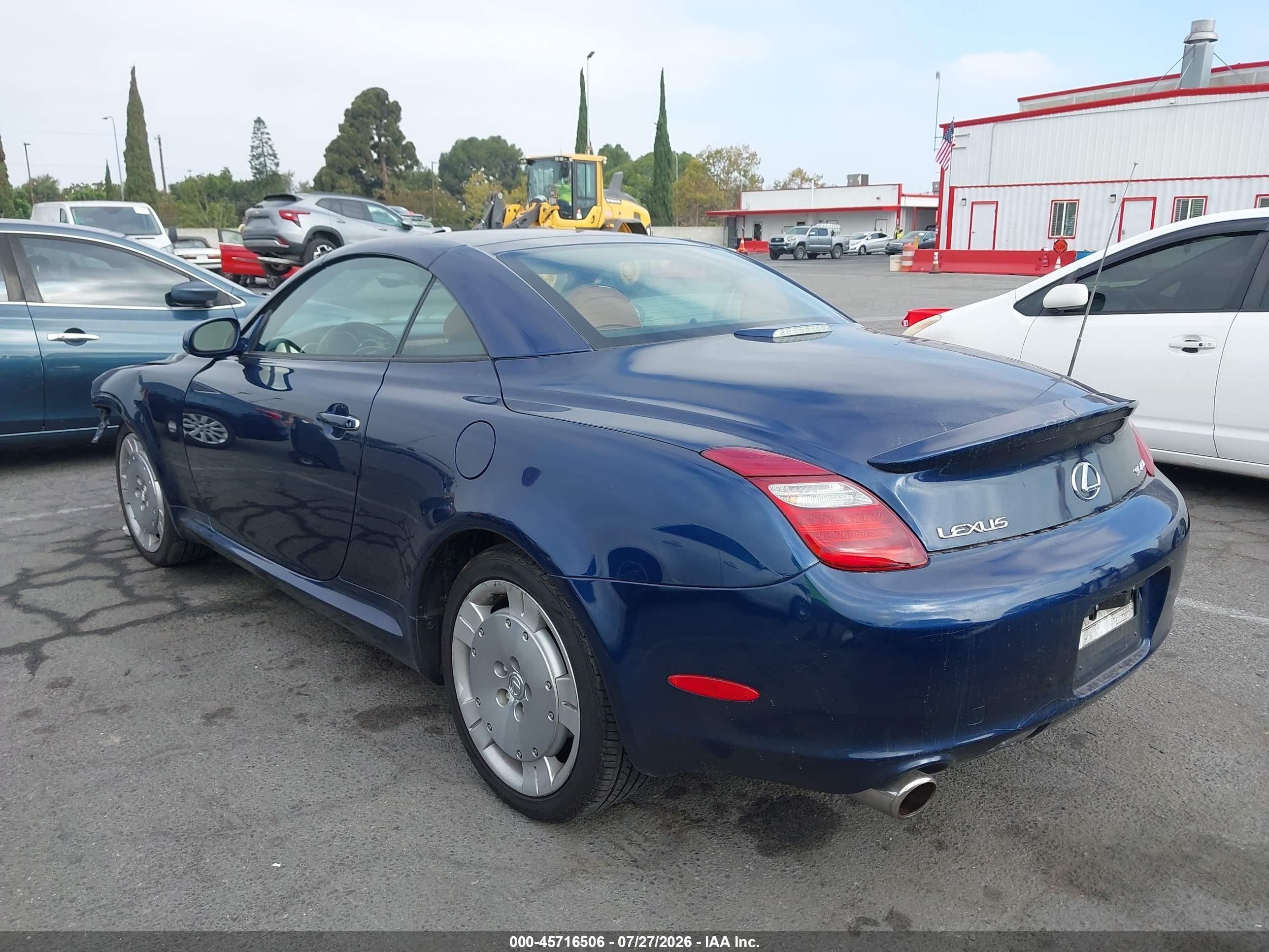 2006 Lexus Sc 430   Blue vin: JTHFN48Y569003072
