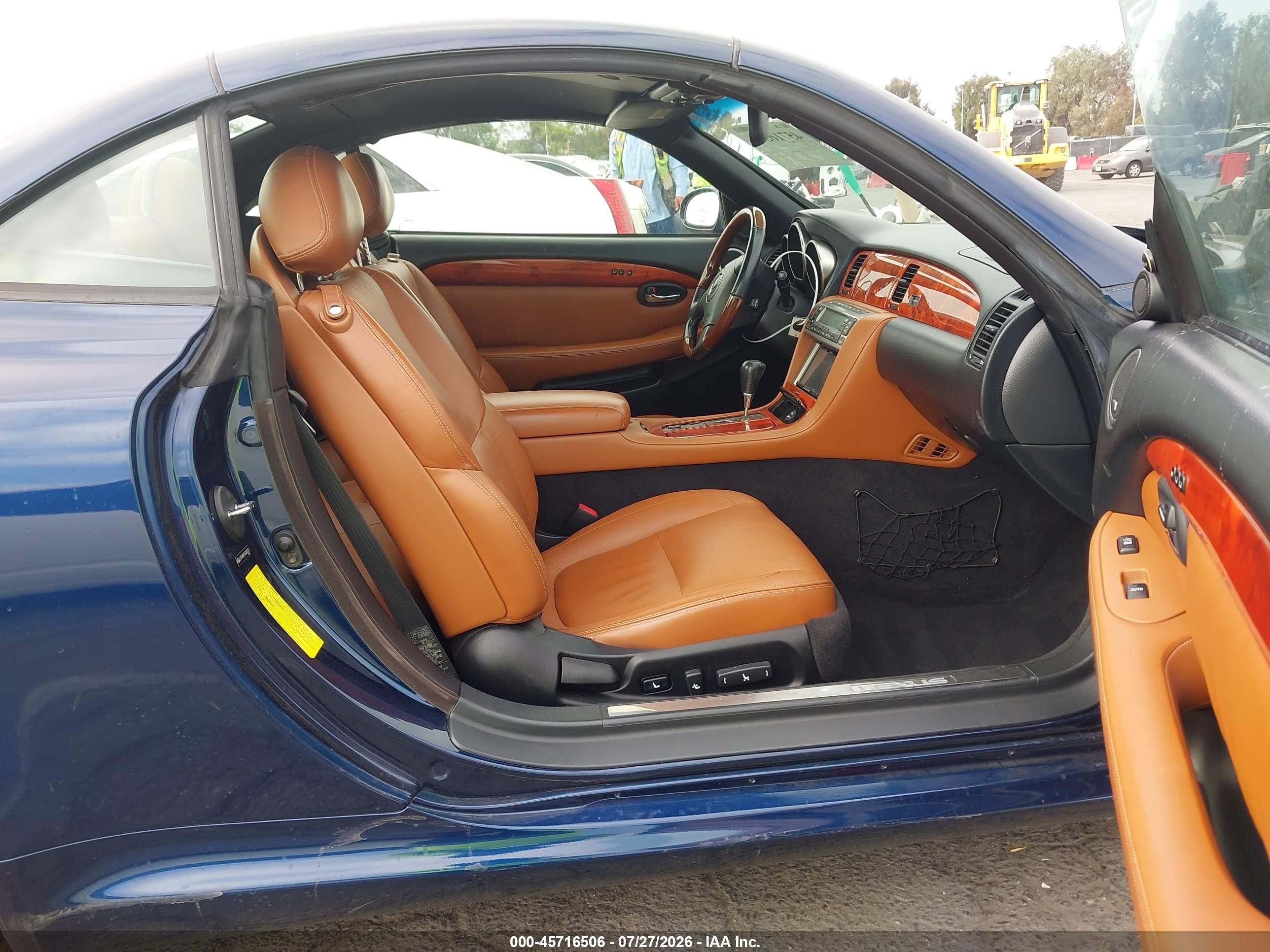 2006 Lexus Sc 430   Blue vin: JTHFN48Y569003072