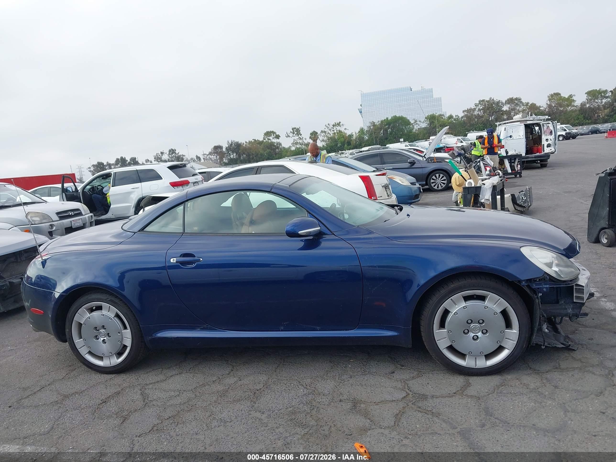 2006 Lexus Sc 430   Blue vin: JTHFN48Y569003072