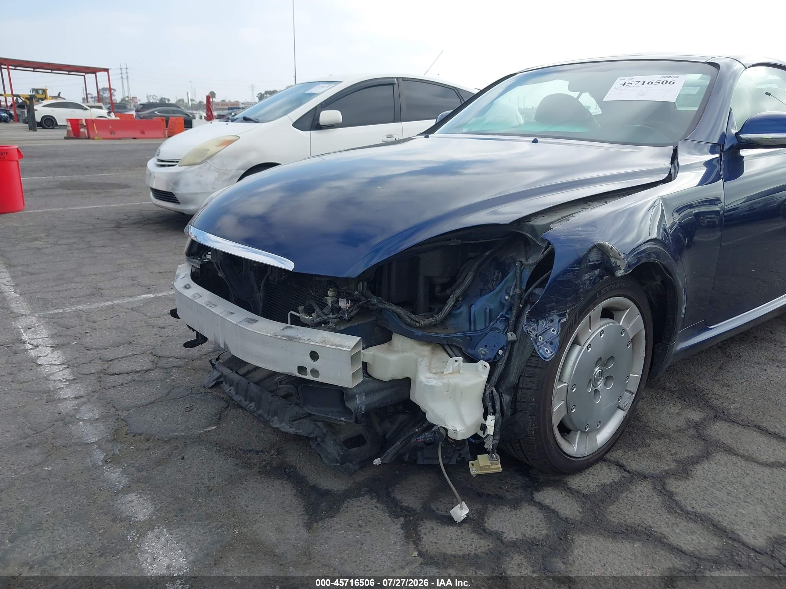2006 Lexus Sc 430   Blue vin: JTHFN48Y569003072