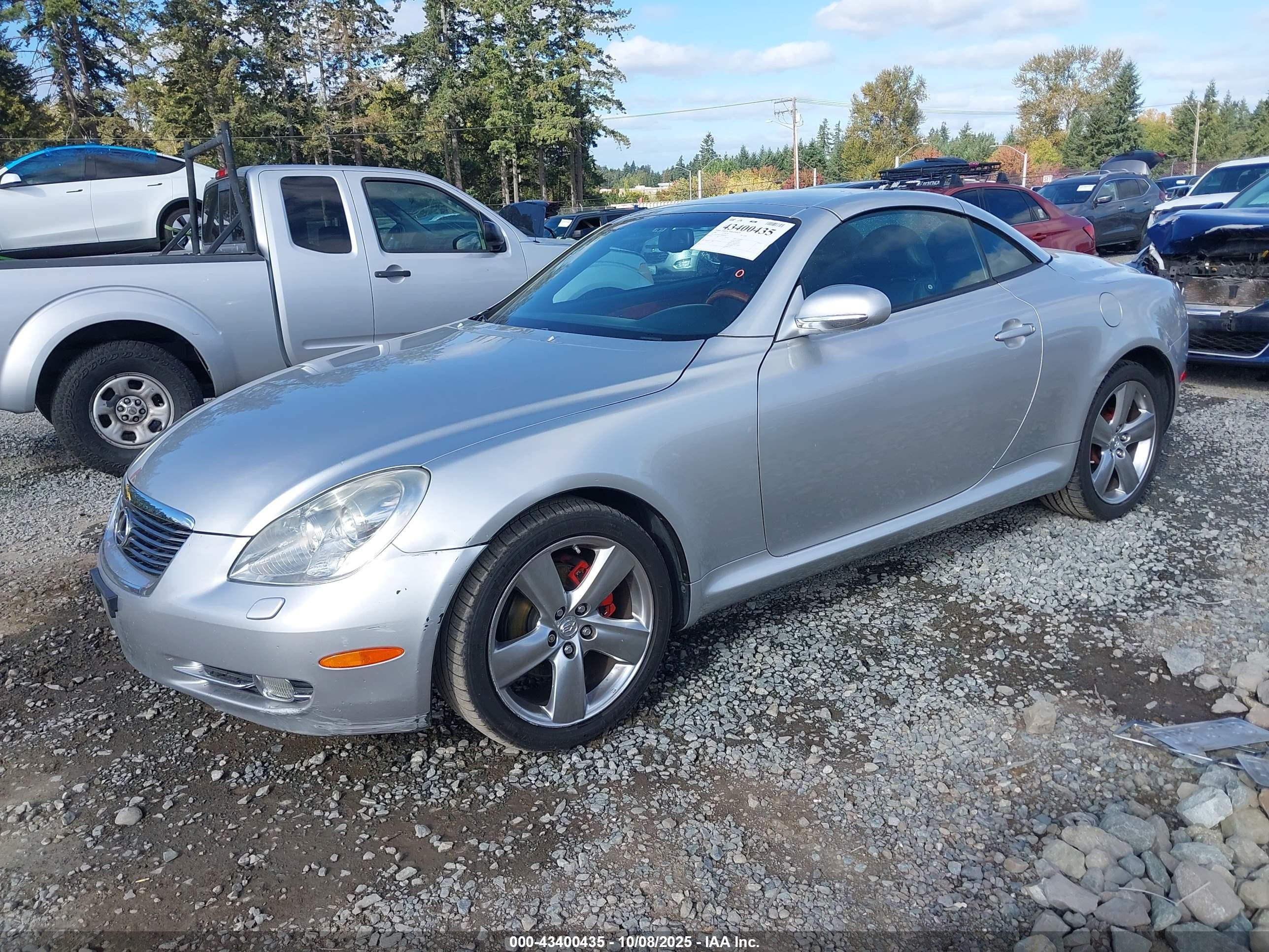2006 Lexus Sc 430   Silver vin: JTHFN48Y569006666