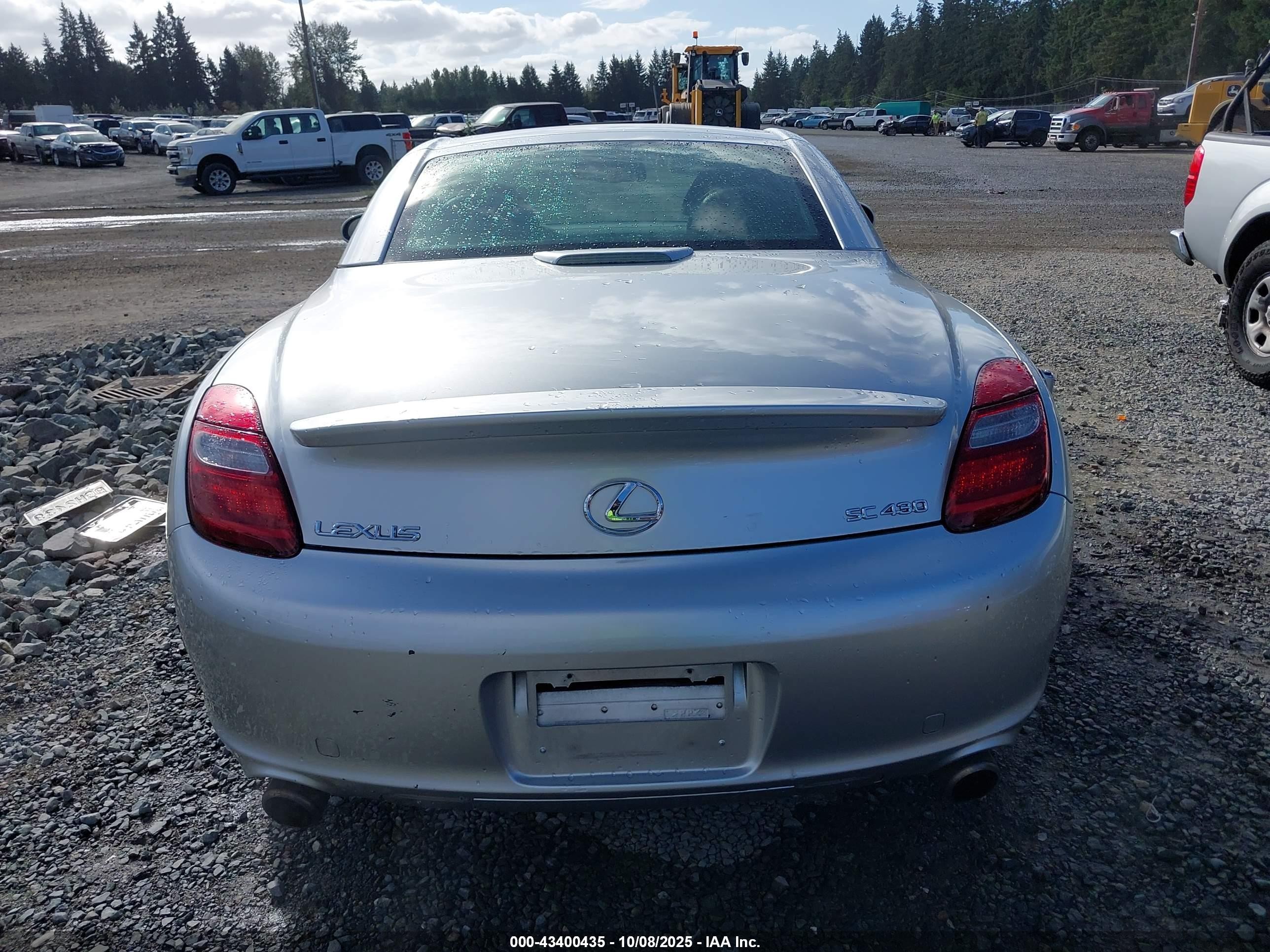 2006 Lexus Sc 430   Silver vin: JTHFN48Y569006666