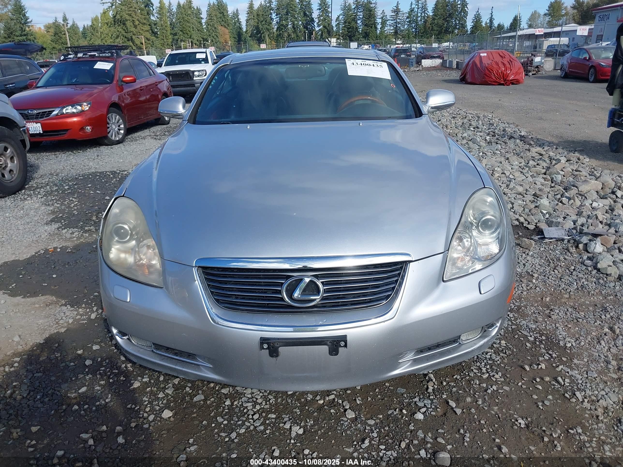 2006 Lexus Sc 430   Silver vin: JTHFN48Y569006666