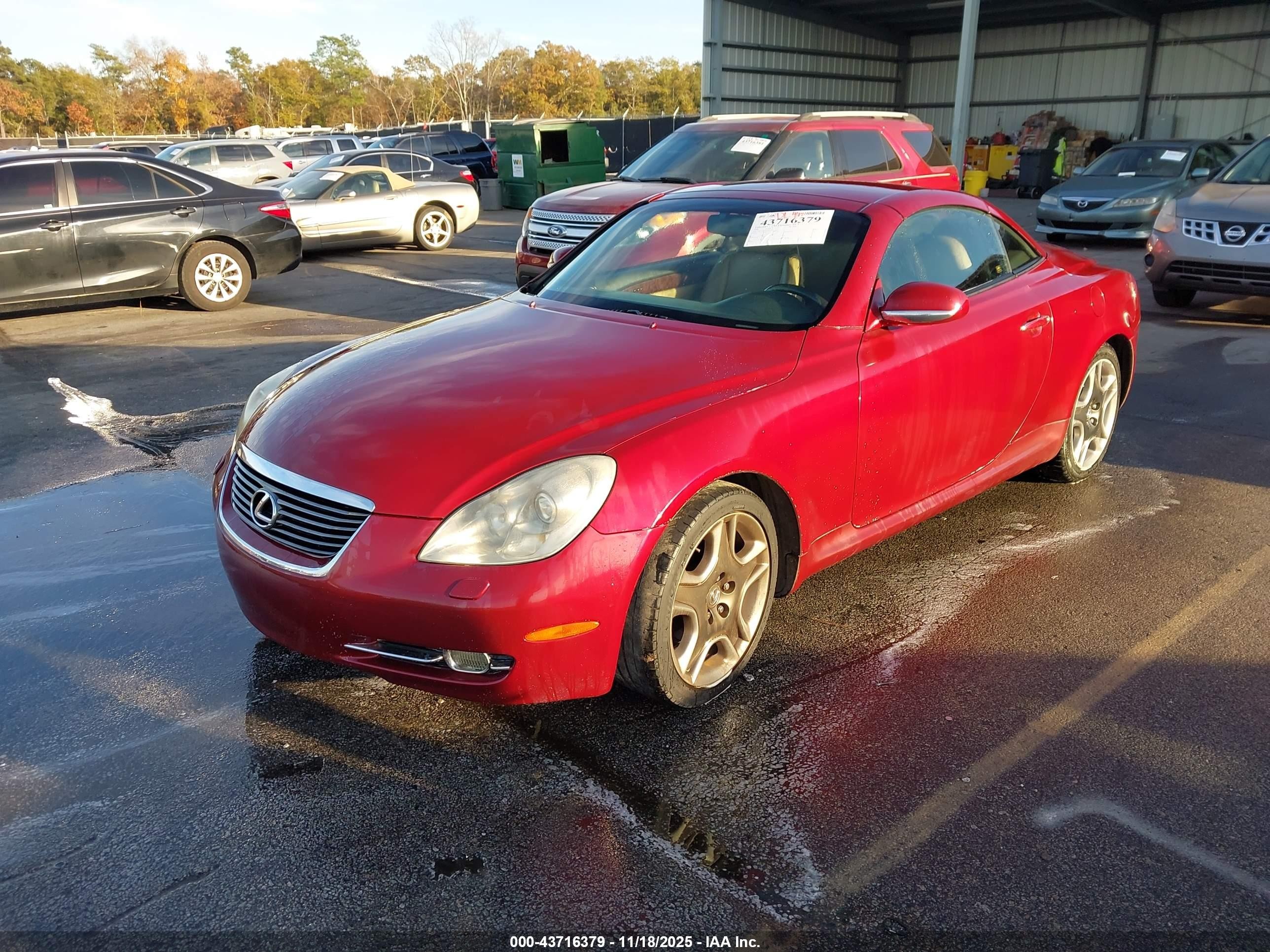 2006 Lexus Sc 430   Red vin: JTHFN48Y569009499