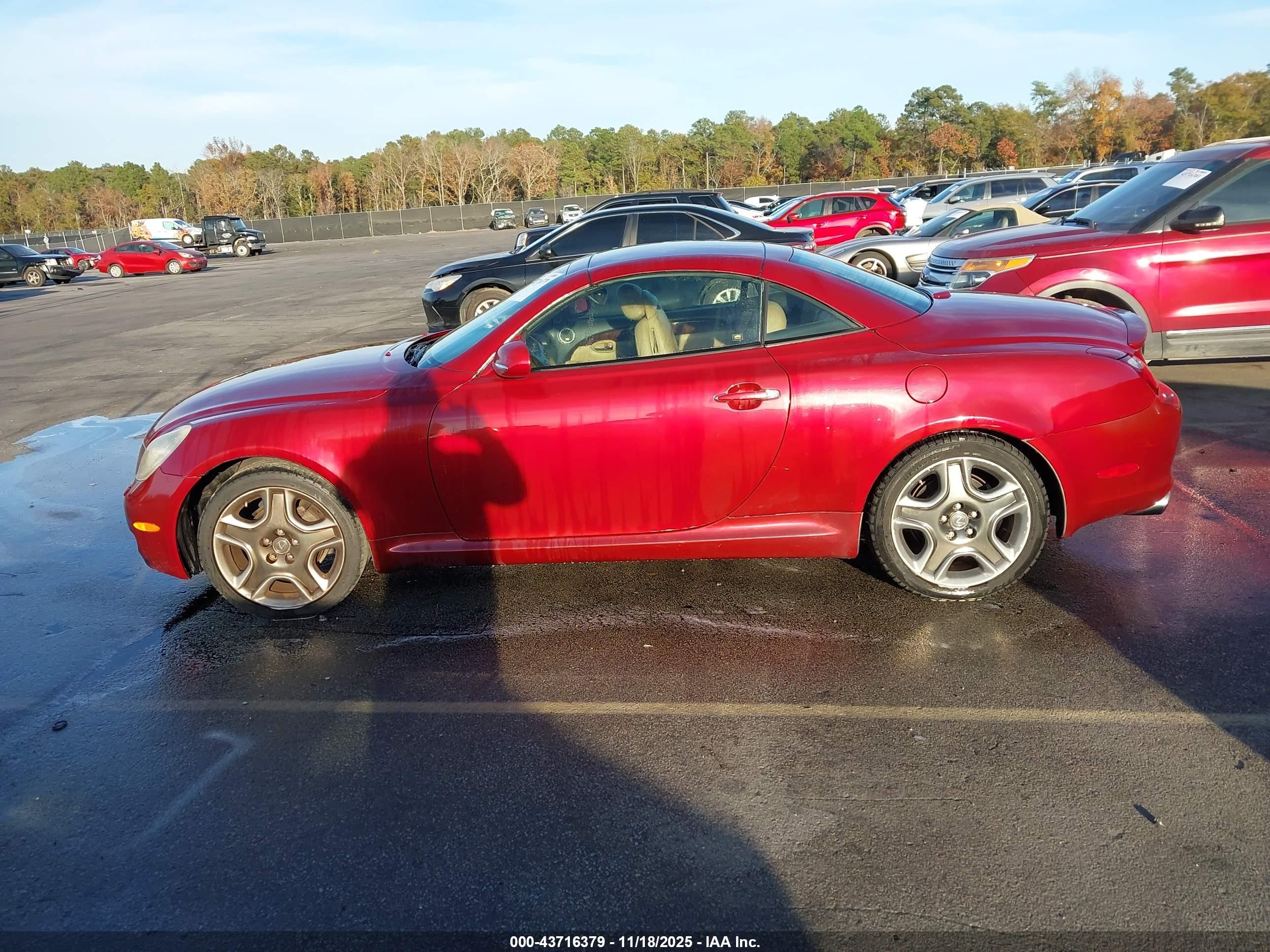 2006 Lexus Sc 430   Red vin: JTHFN48Y569009499