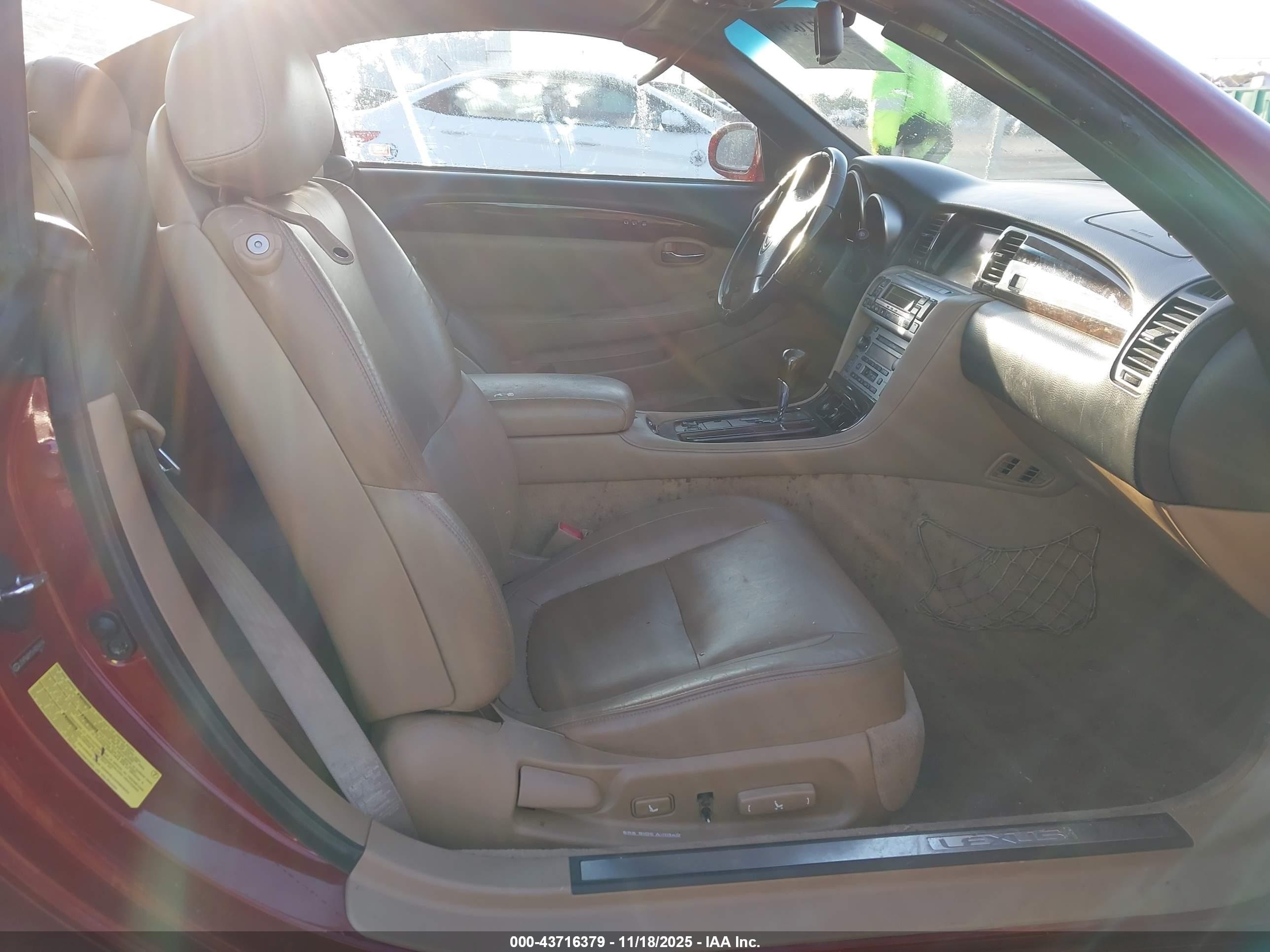 2006 Lexus Sc 430   Red vin: JTHFN48Y569009499