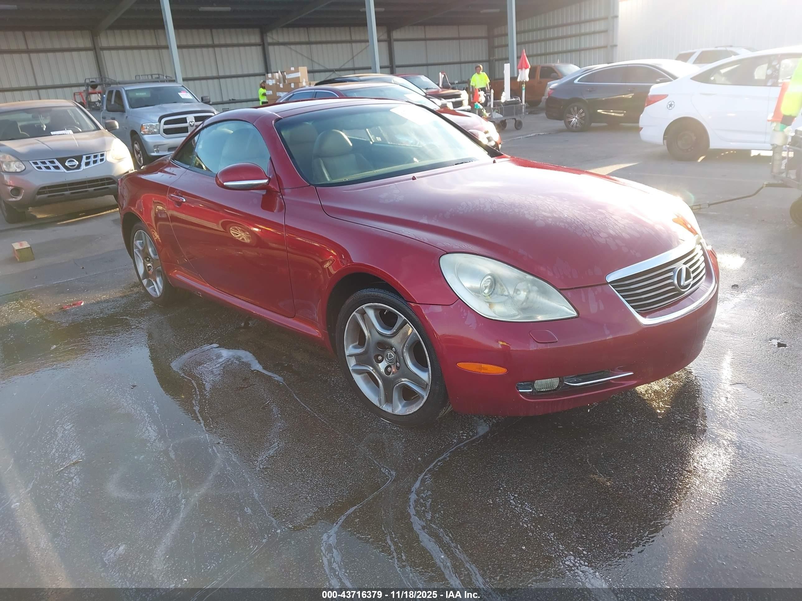 2006 Lexus Sc 430   Red vin: JTHFN48Y569009499