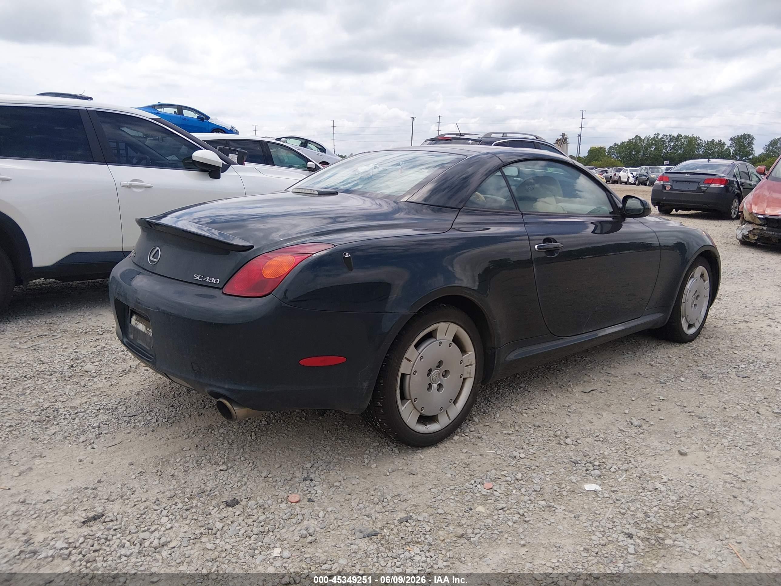 2002 Lexus Sc 430 Серый vin: JTHFN48Y620001085