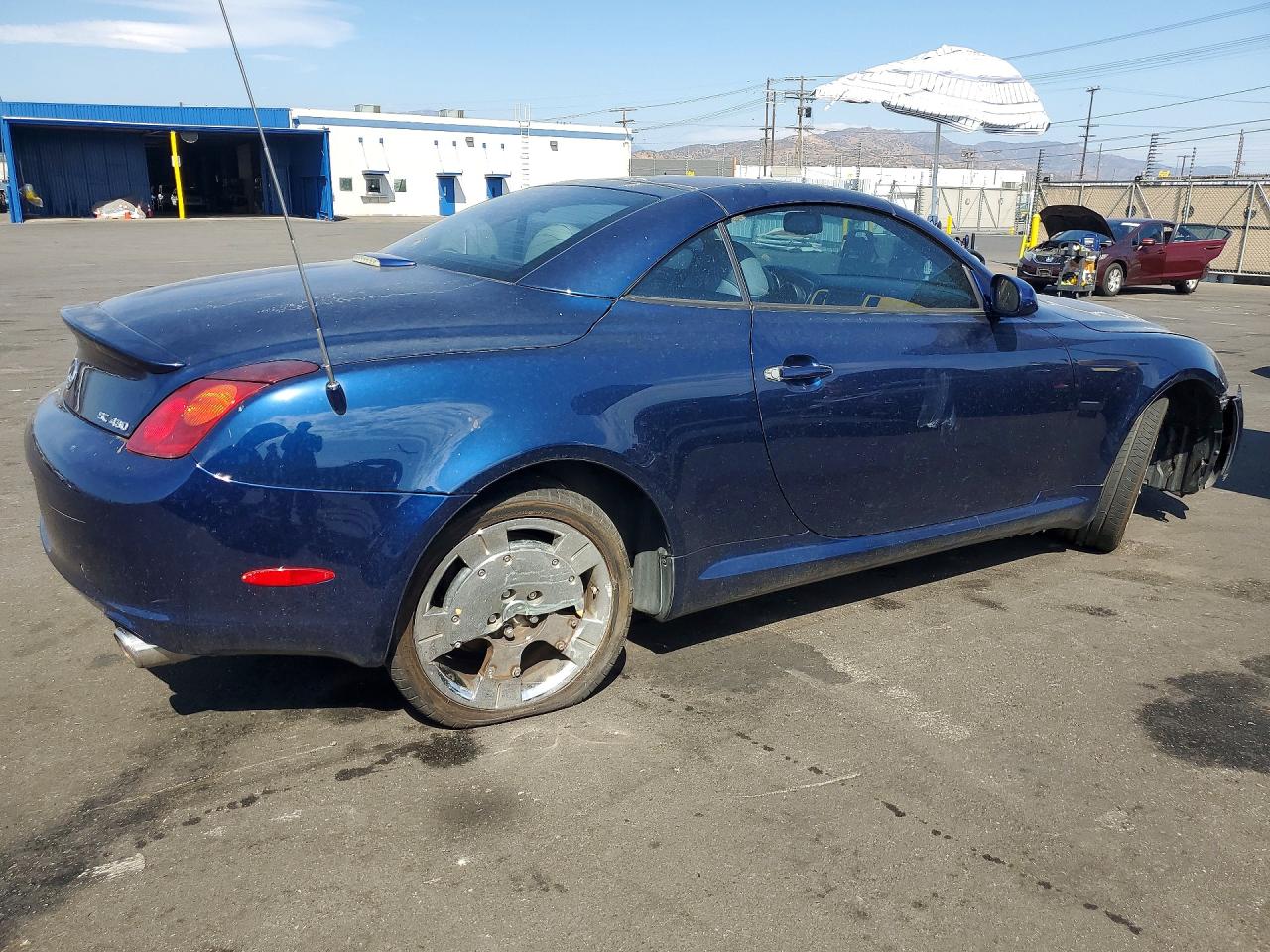 2002 Lexus Sc 430 Blue vin: JTHFN48Y620001846