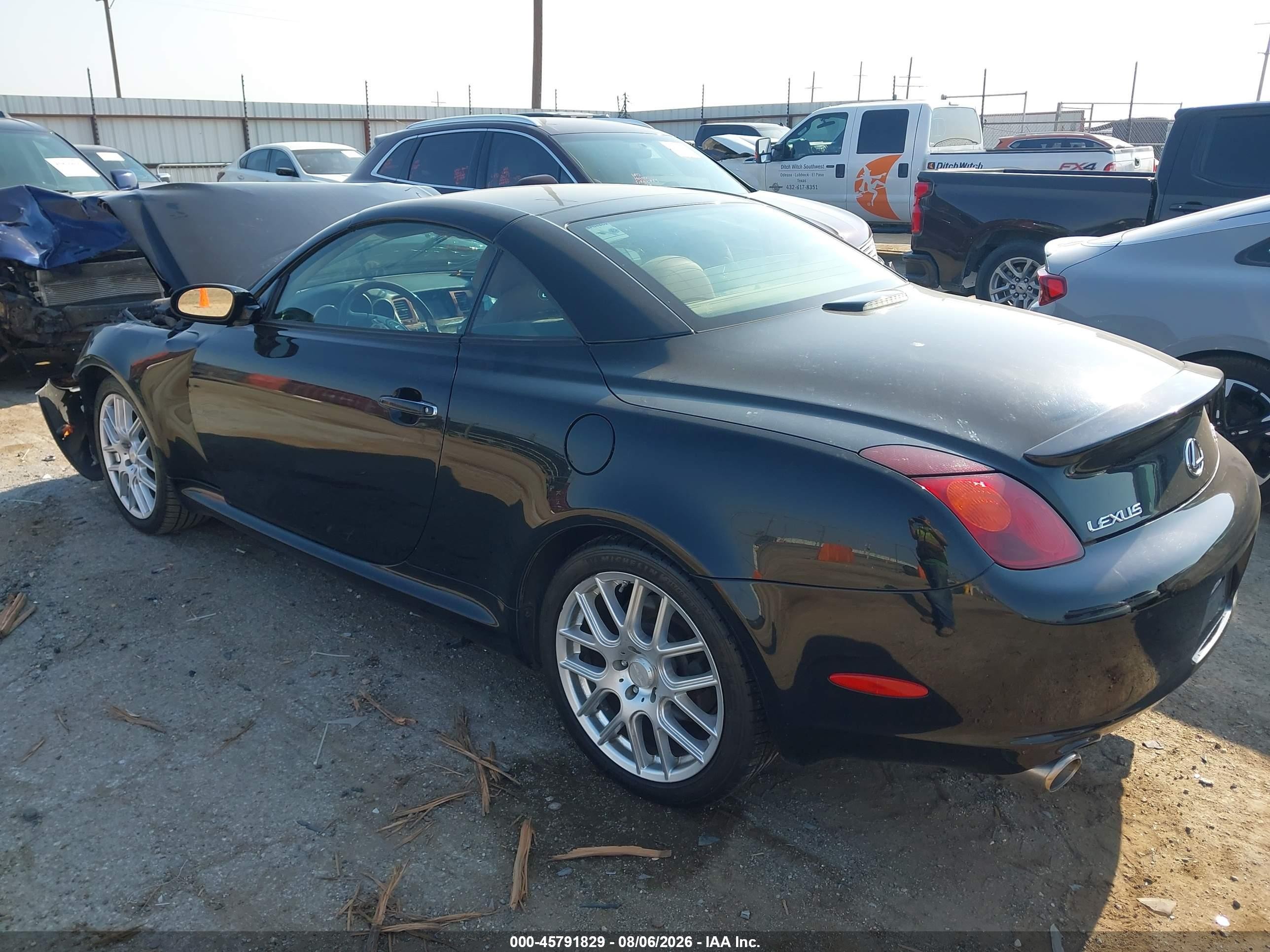 2002 Lexus Sc 430   Черный vin: JTHFN48Y620002267
