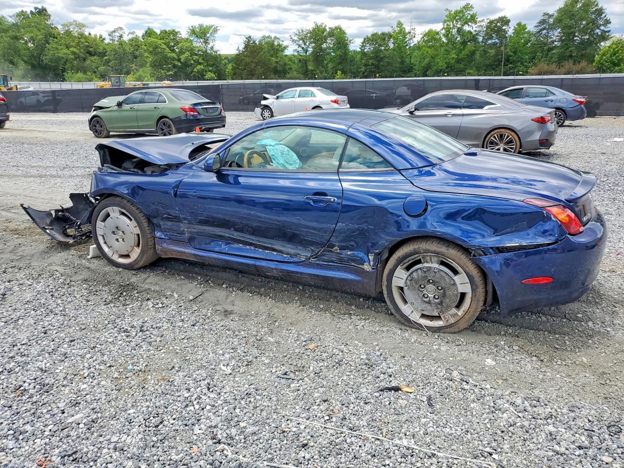 2002 Lexus Sc 430 Blue vin: JTHFN48Y620006965