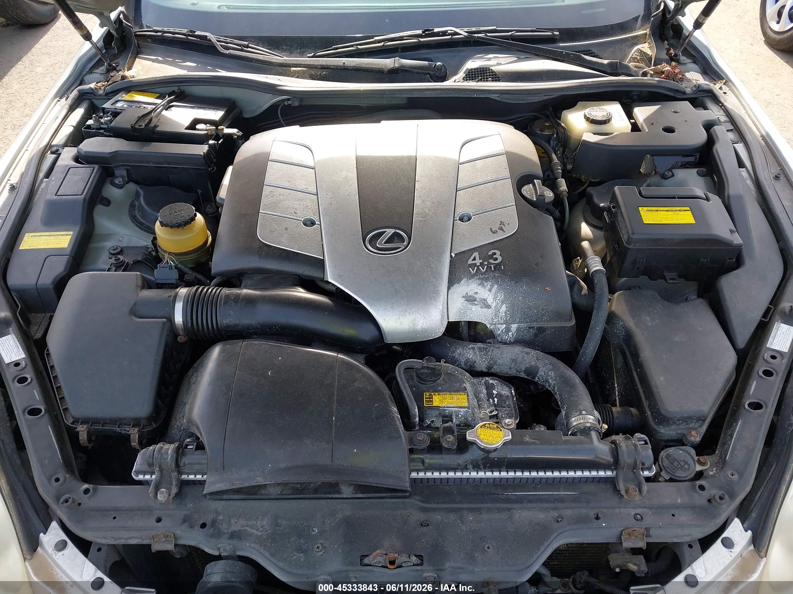 2002 Lexus Sc 430 Silver vin: JTHFN48Y620014516