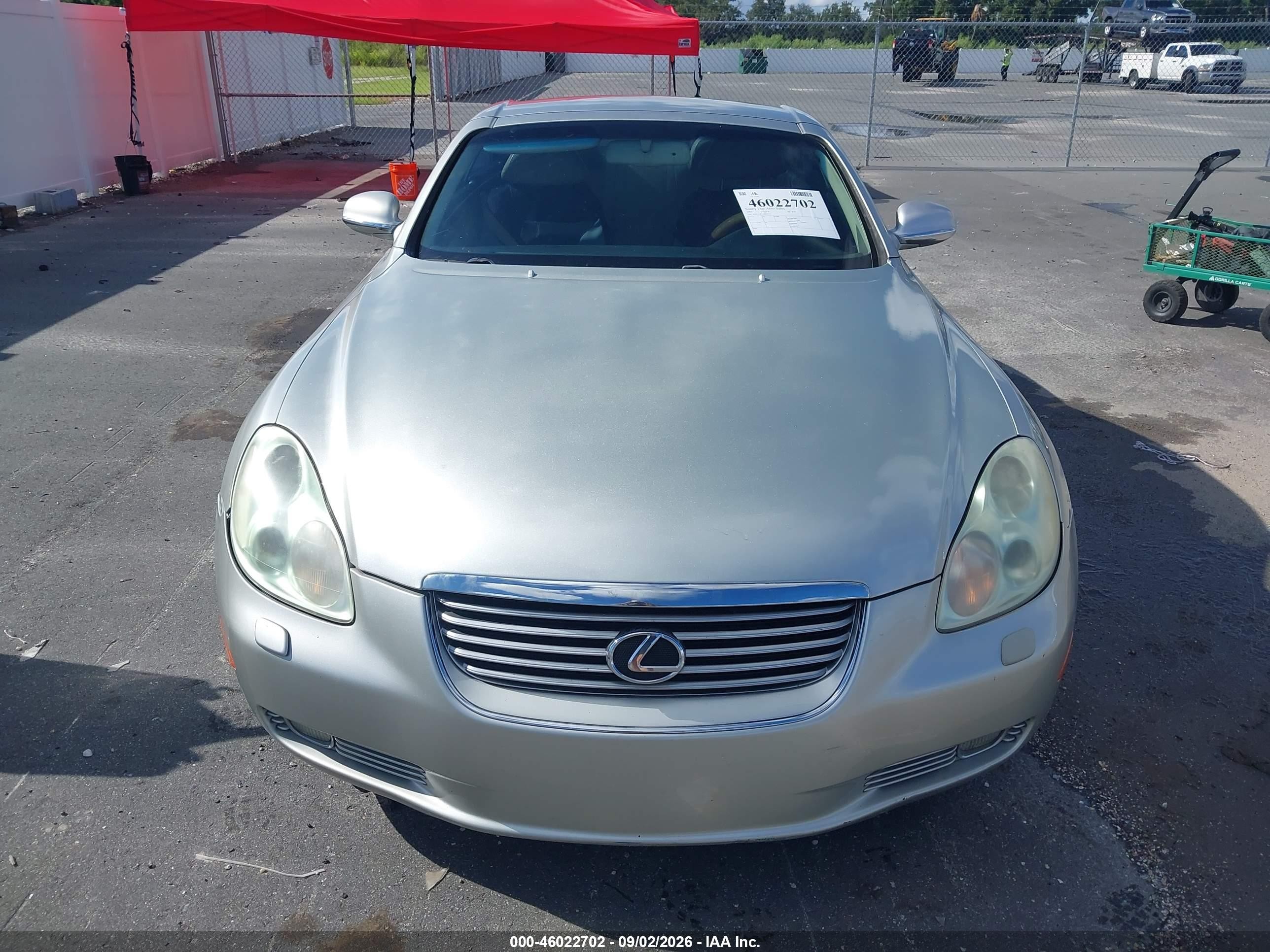 2003 Lexus Sc 430   Silver vin: JTHFN48Y630041152