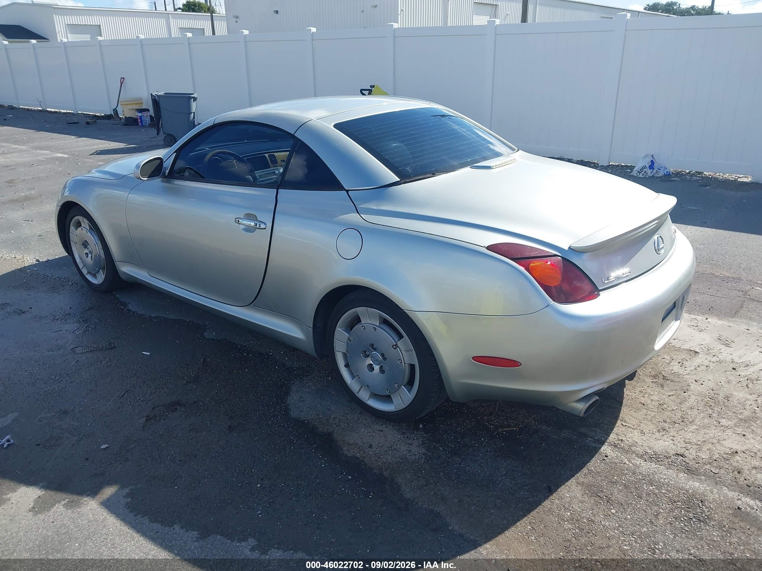 2003 Lexus Sc 430   Silver vin: JTHFN48Y630041152