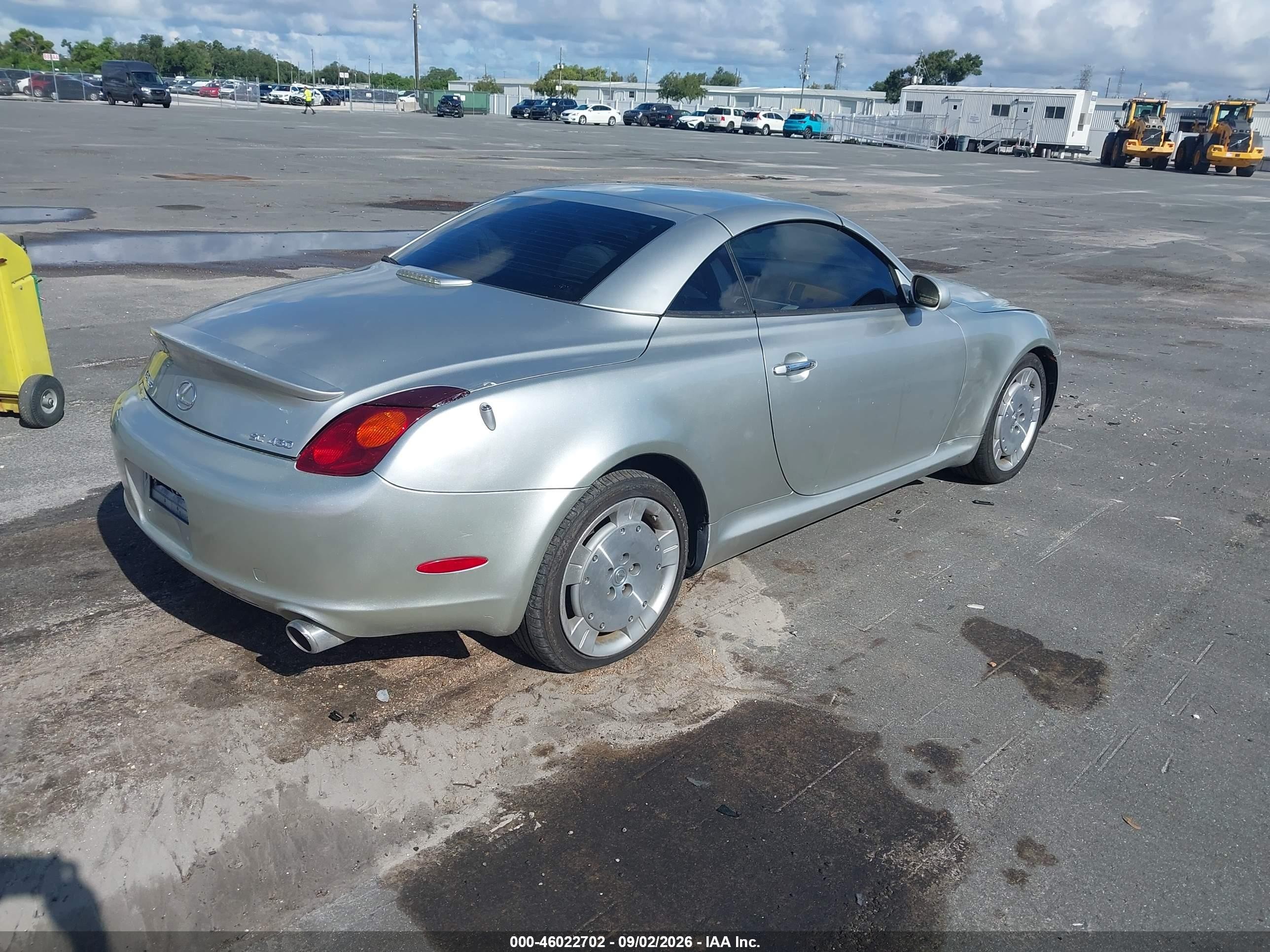 2003 Lexus Sc 430   Silver vin: JTHFN48Y630041152