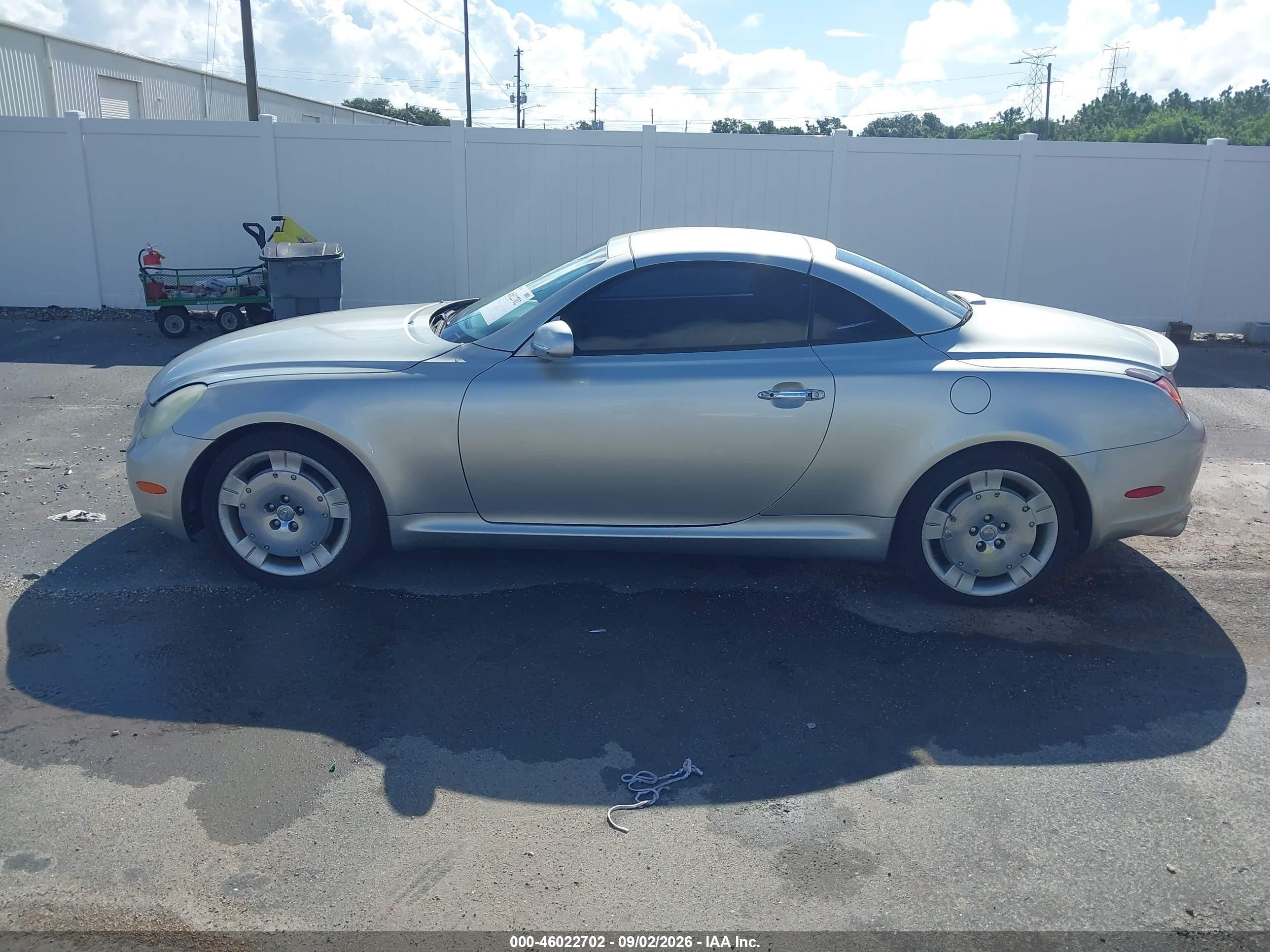2003 Lexus Sc 430   Silver vin: JTHFN48Y630041152