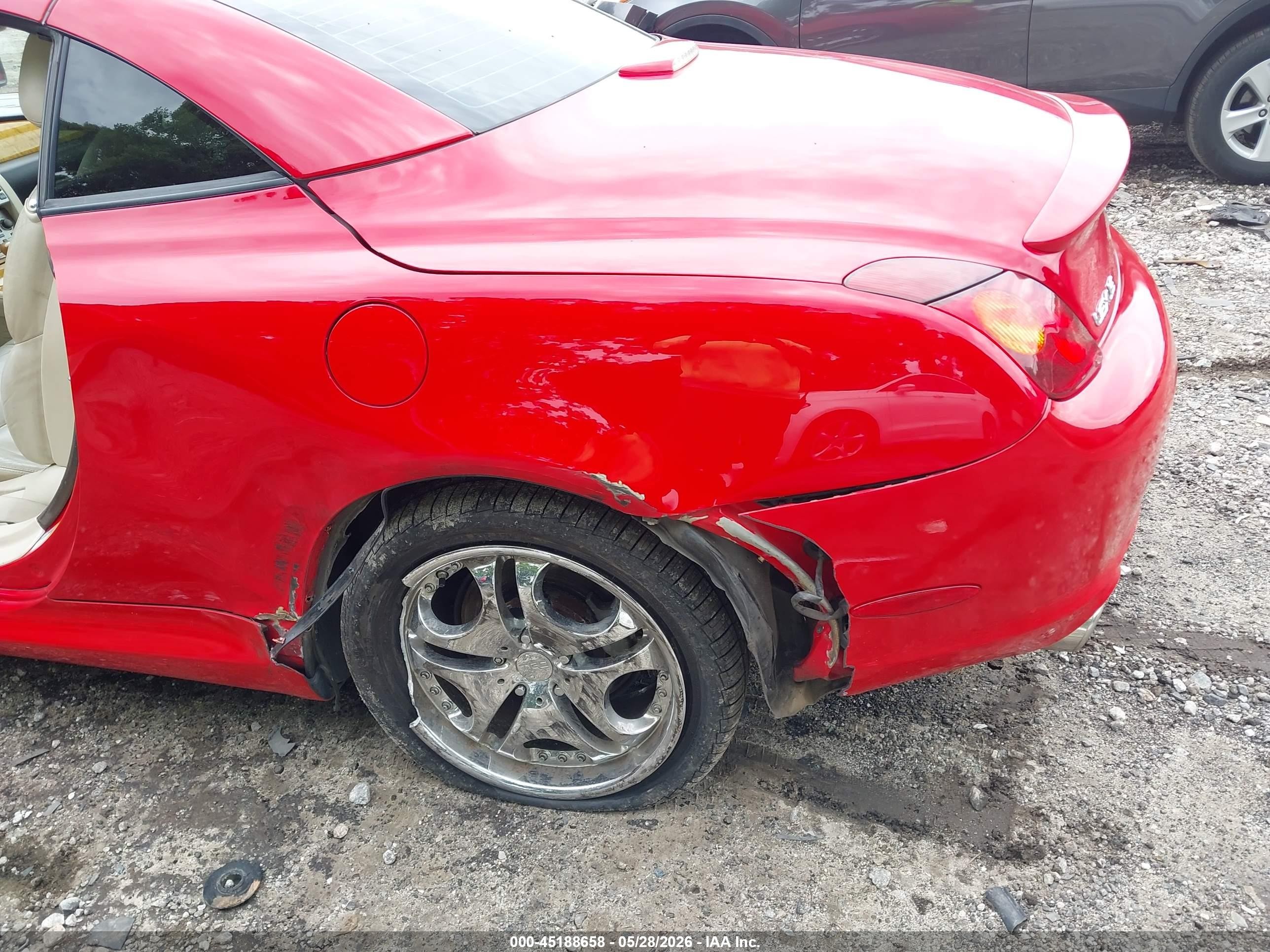 2003 Lexus Sc 430   Red vin: JTHFN48Y630041507