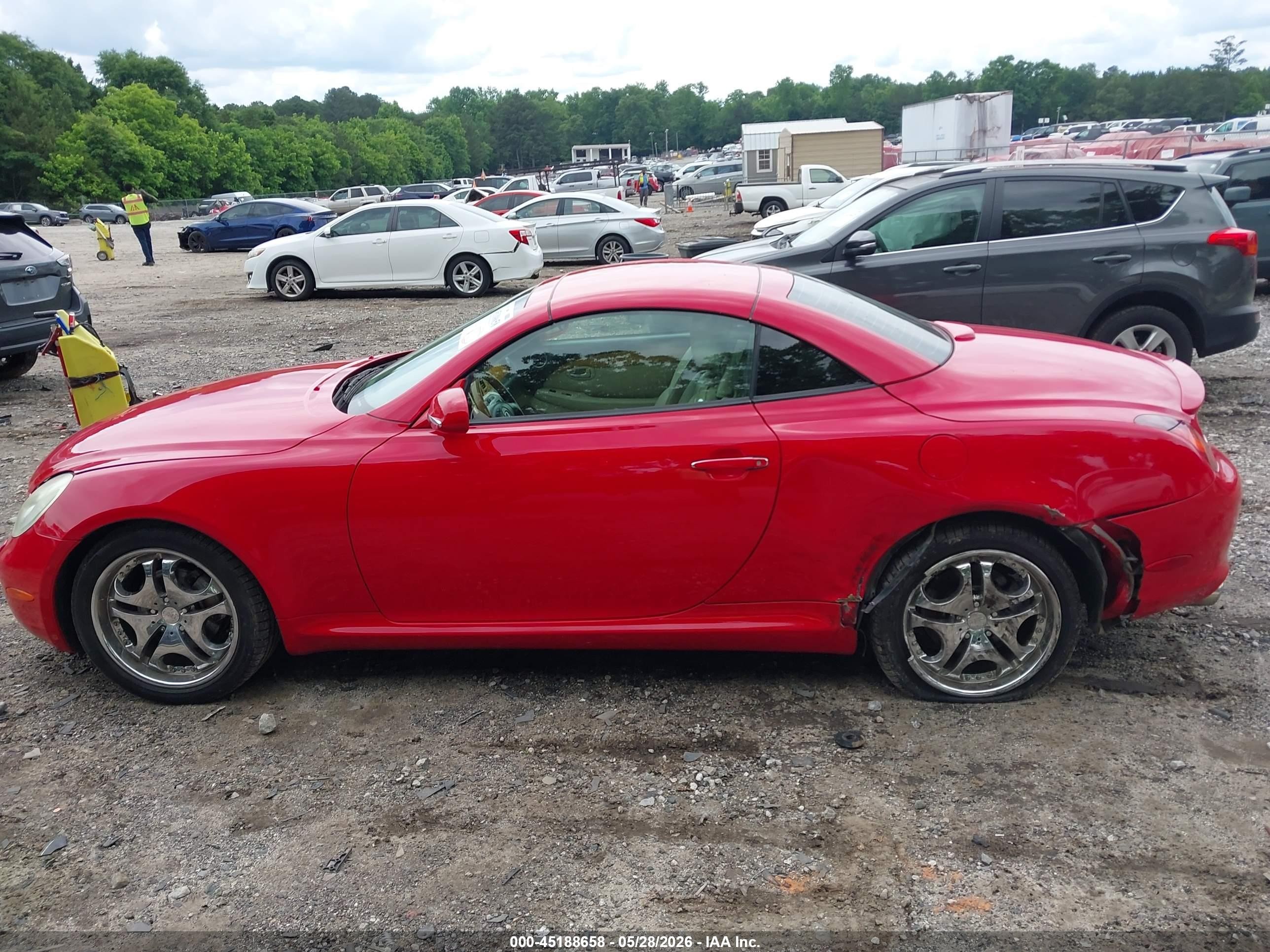 2003 Lexus Sc 430   Red vin: JTHFN48Y630041507